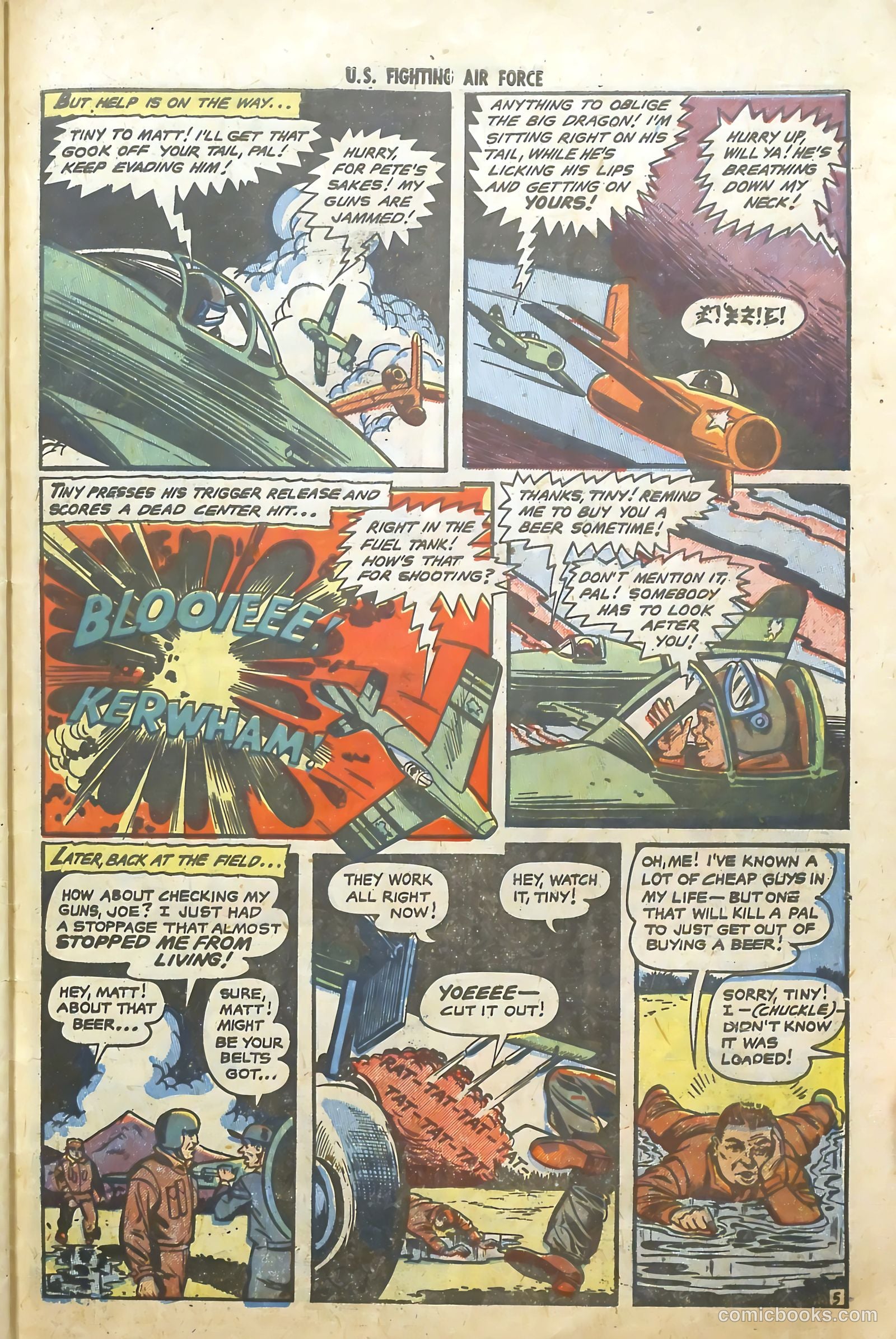 U.S. Fighting Air Force #8 (1954) — page 31 of 36