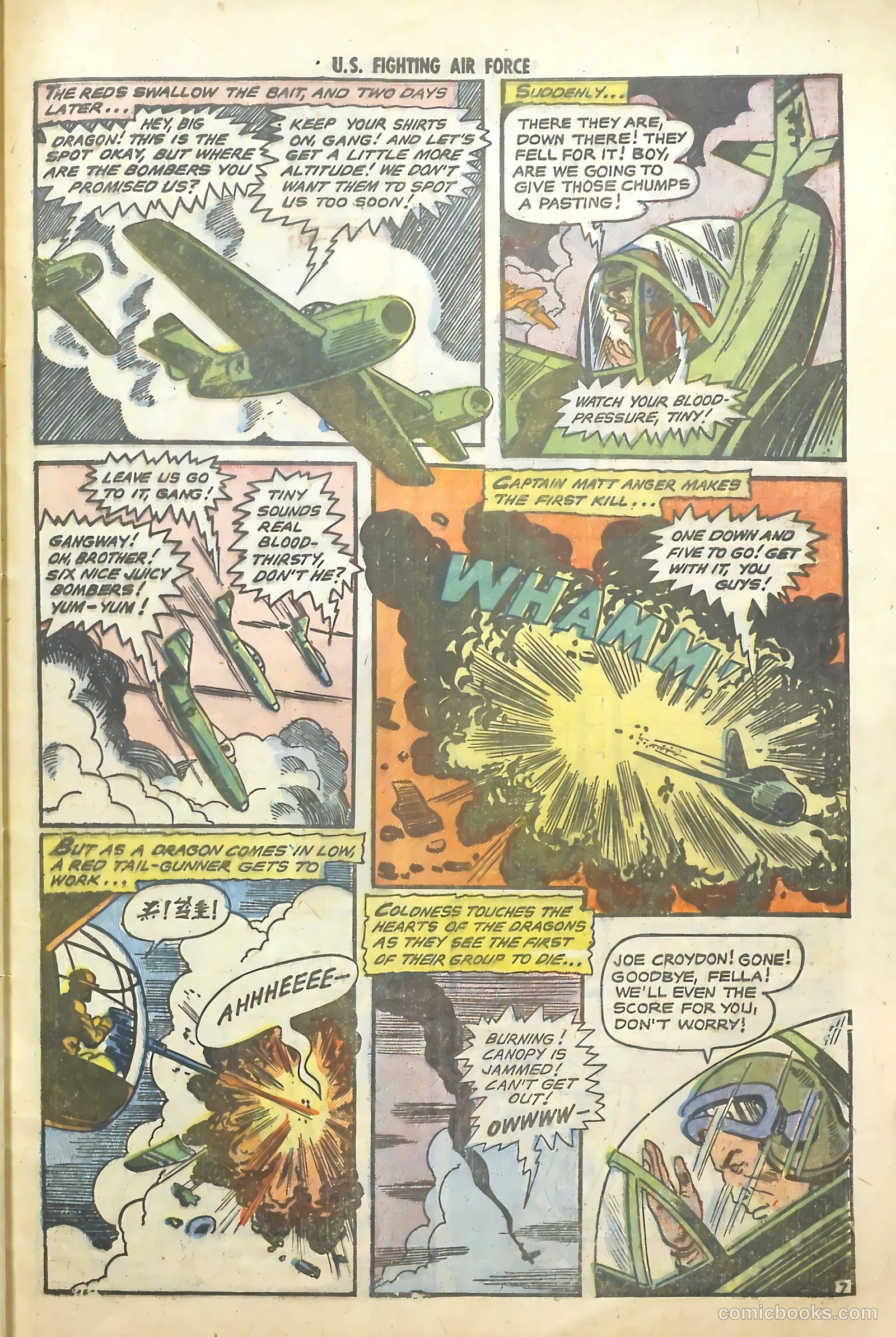 U.S. Fighting Air Force #8 (1954) — page 33 of 36