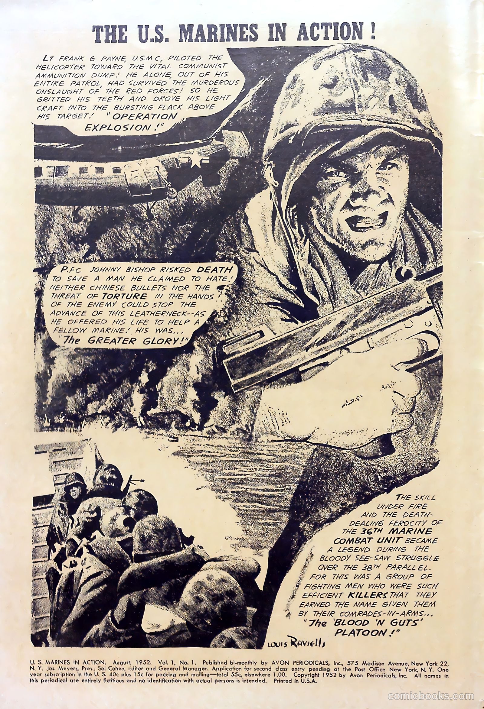U.S. Marines in Action #1 (1952) — page 2 of 36