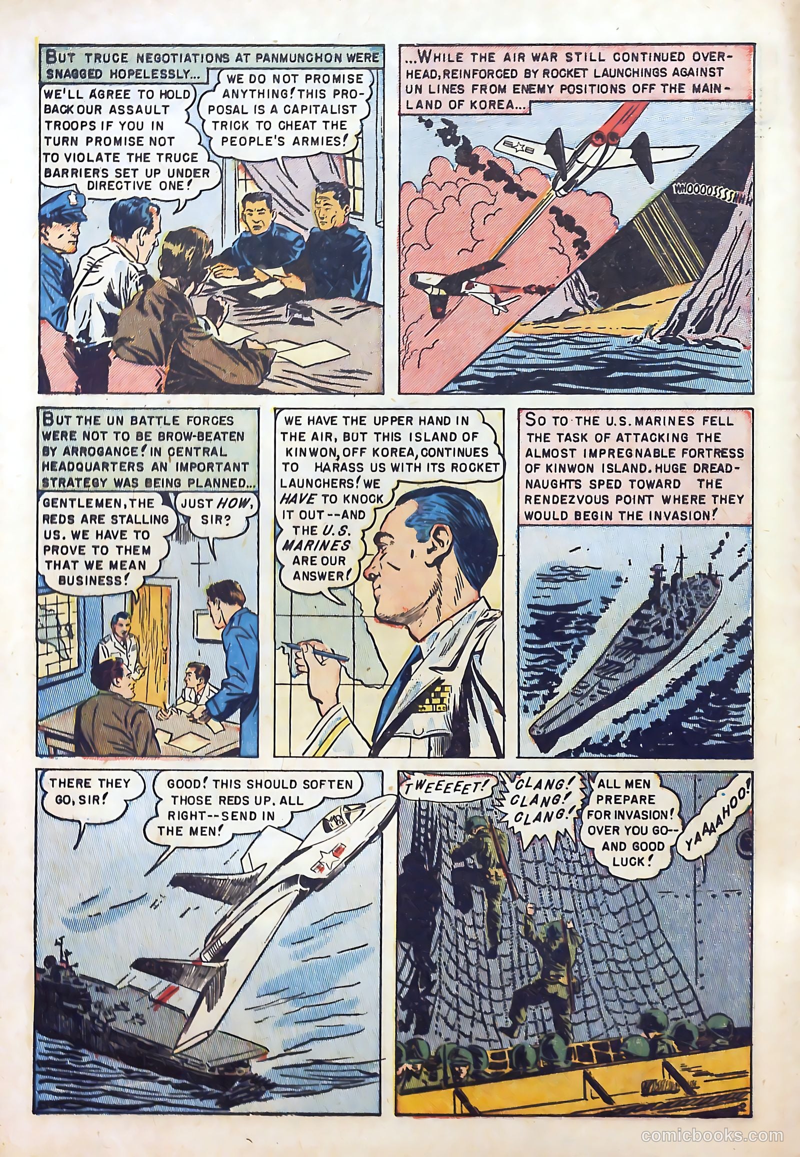 U.S. Marines in Action #1 (1952) — page 4 of 36