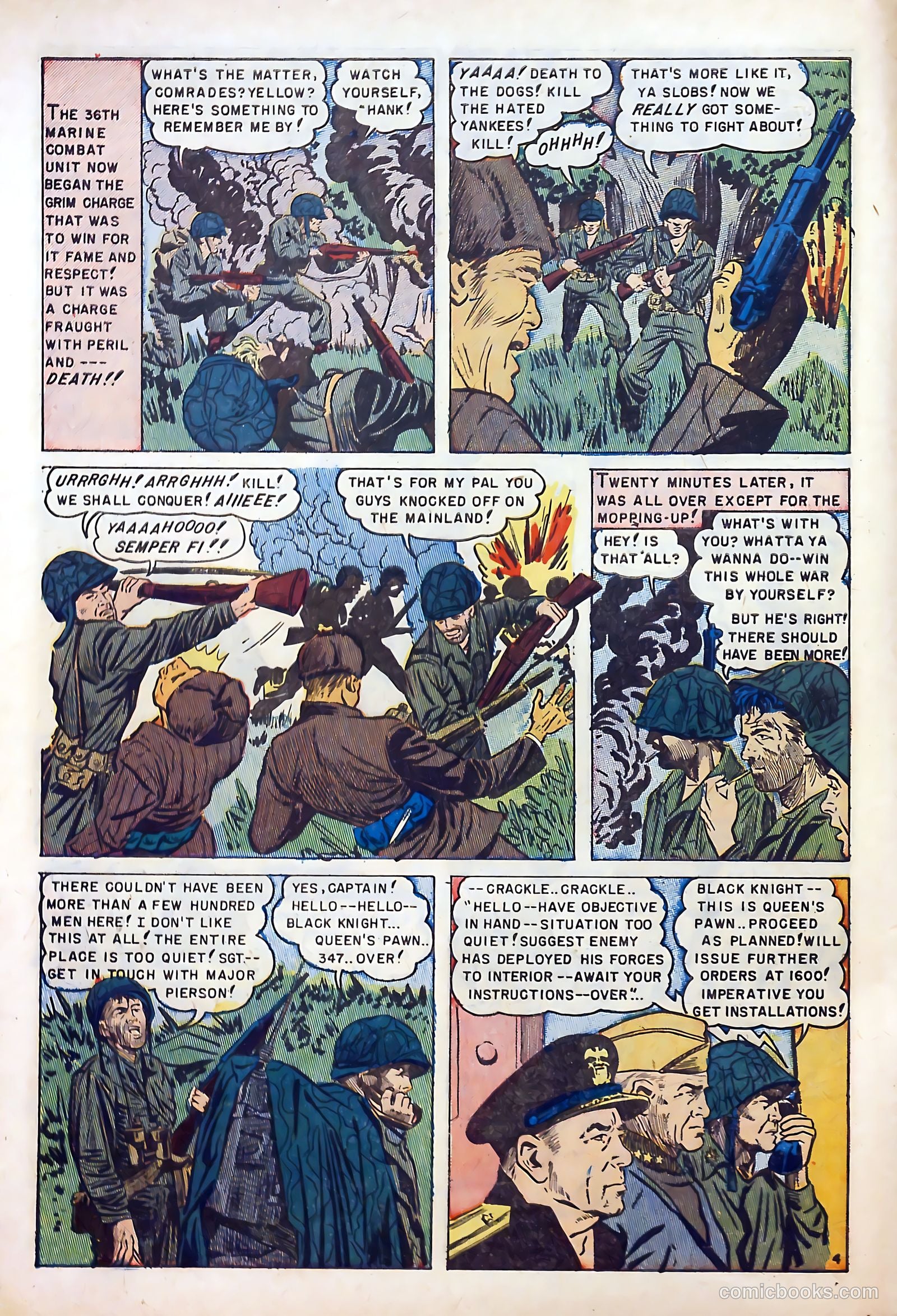 U.S. Marines in Action #1 (1952) — page 6 of 36