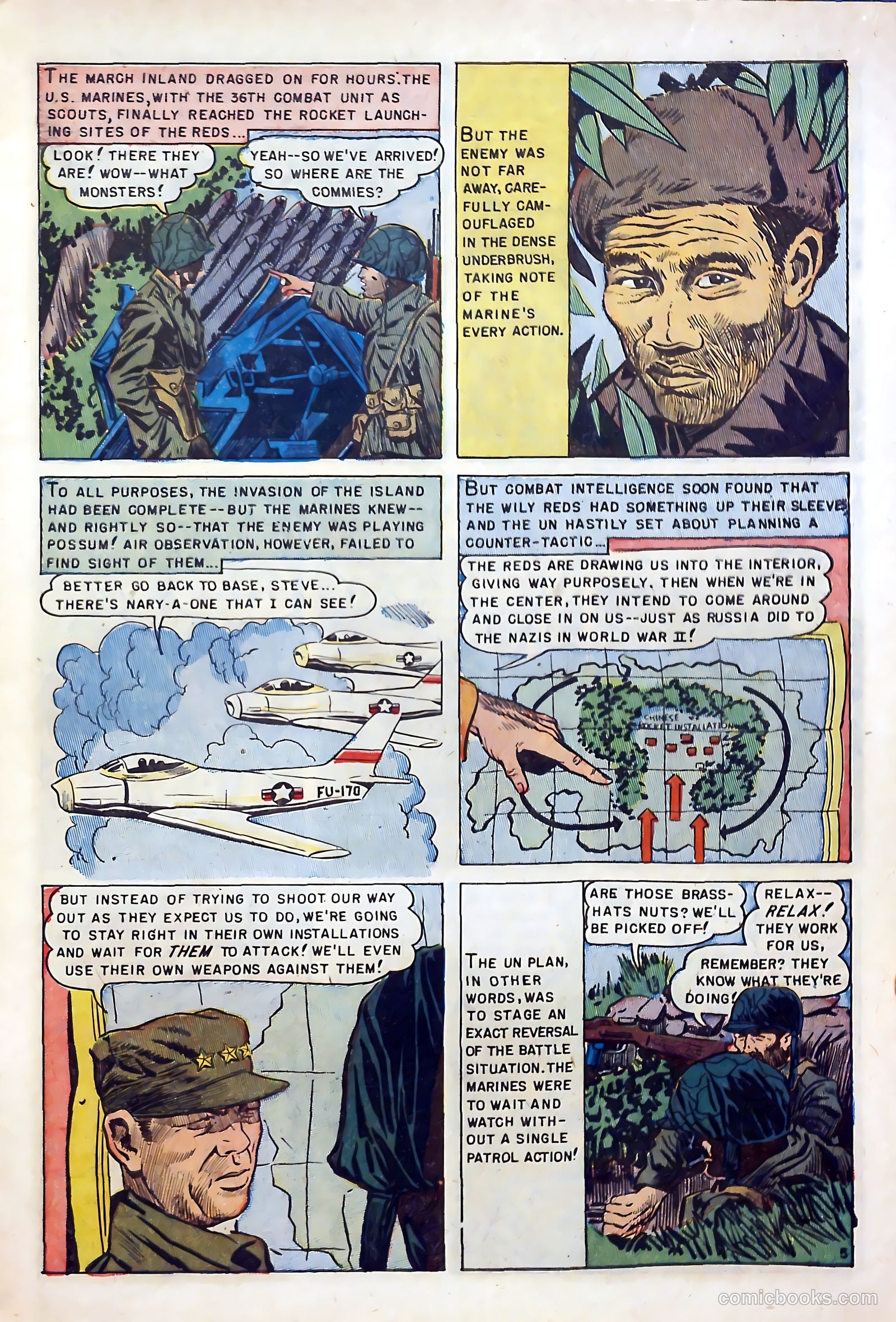U.S. Marines in Action #1 (1952) — page 7 of 36