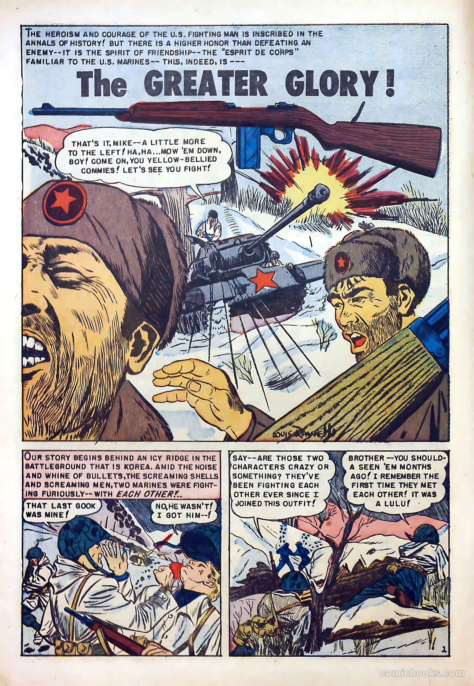 U.S. Marines in Action #1 (1952) — page 10 of 36