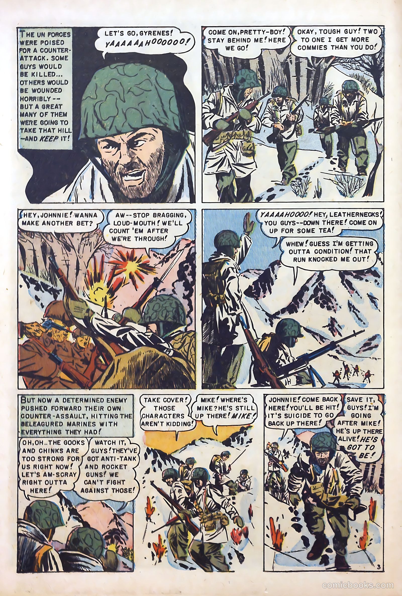 U.S. Marines in Action #1 (1952) — page 12 of 36