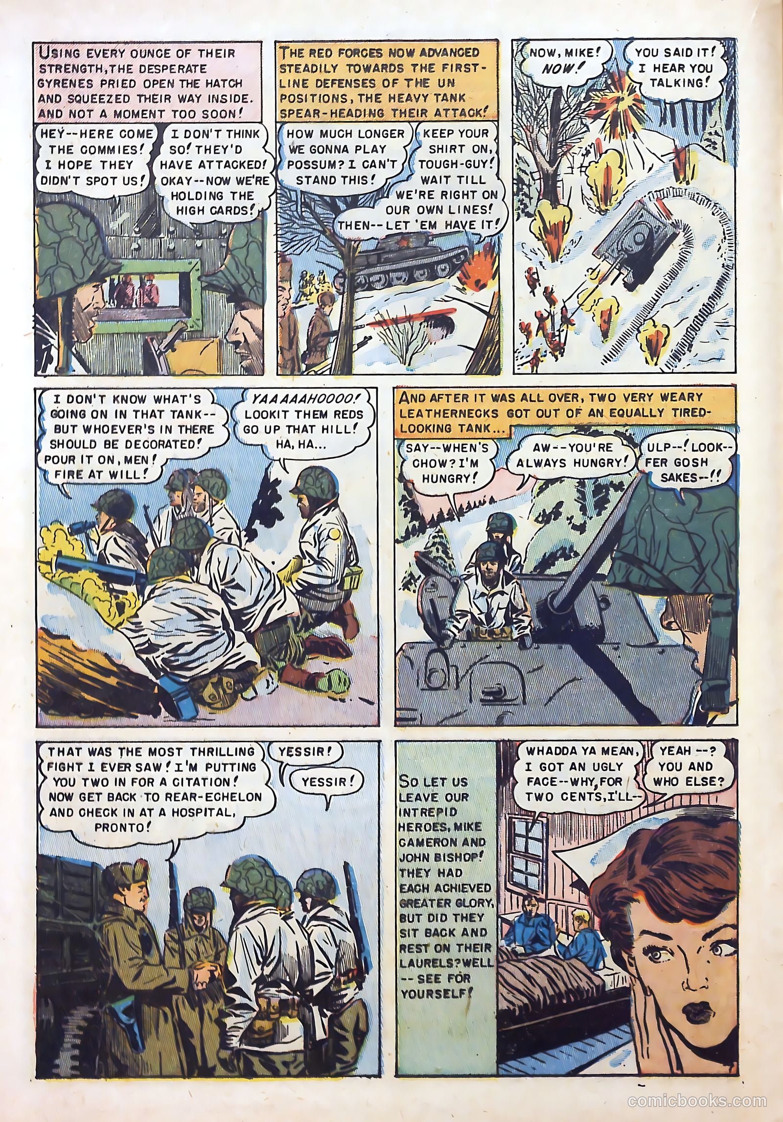 U.S. Marines in Action #1 (1952) — page 16 of 36