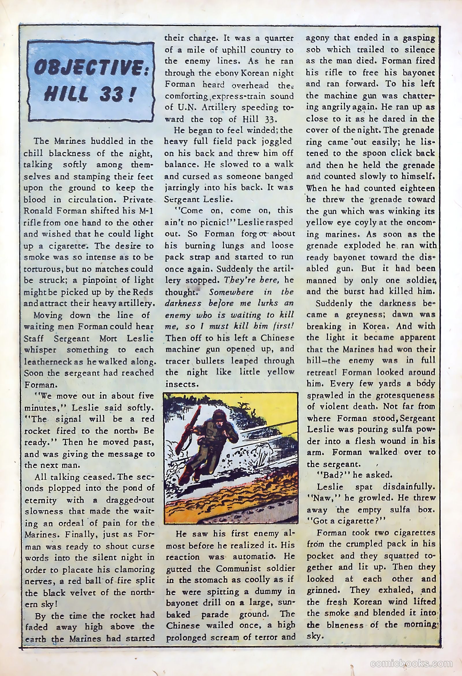 U.S. Marines in Action #1 (1952) — page 19 of 36