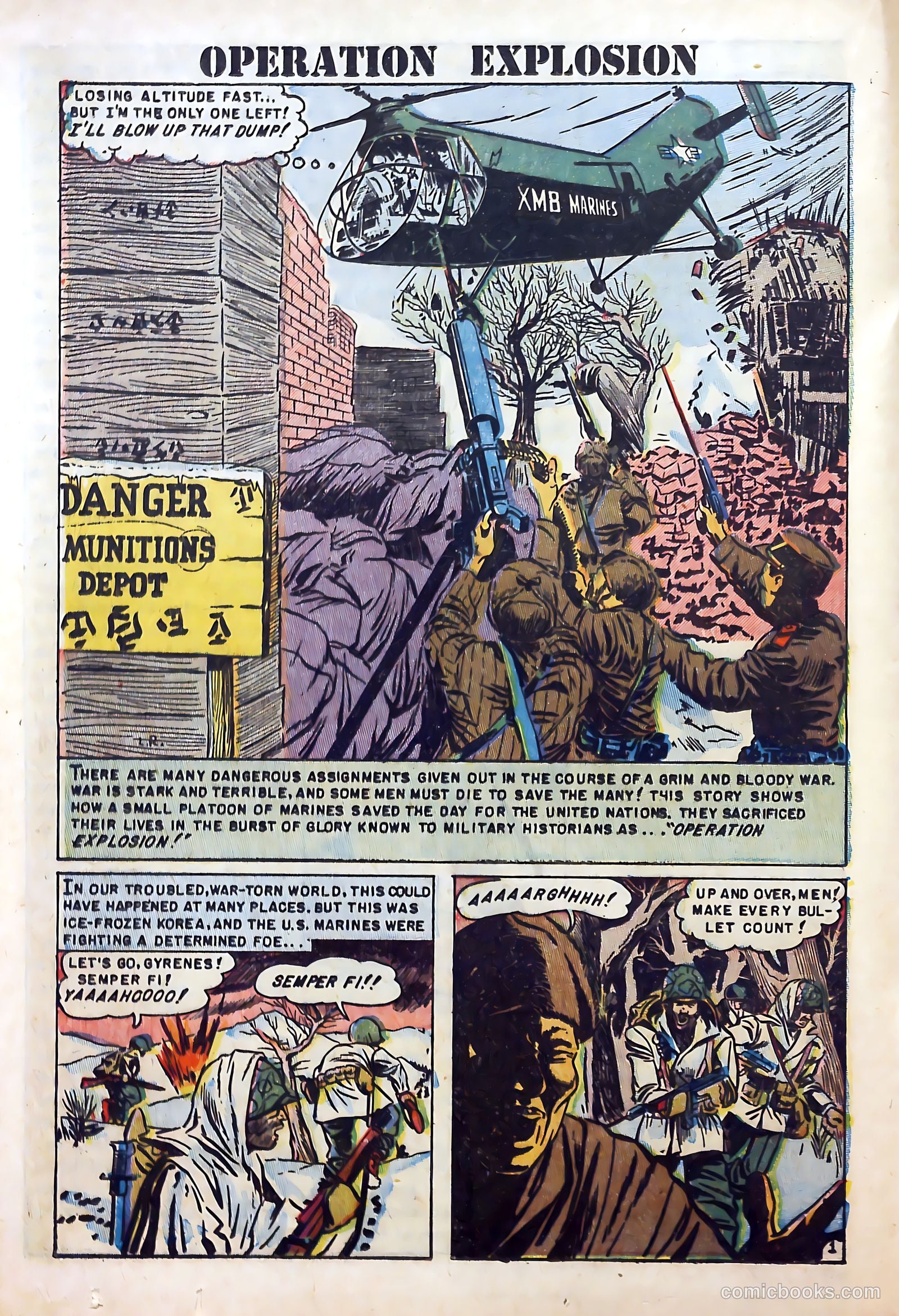 U.S. Marines in Action #1 (1952) — page 20 of 36