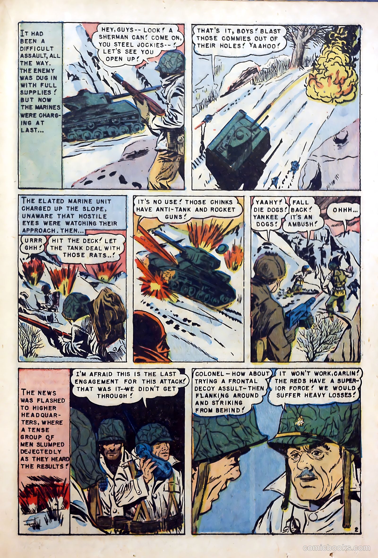 U.S. Marines in Action #1 (1952) — page 21 of 36