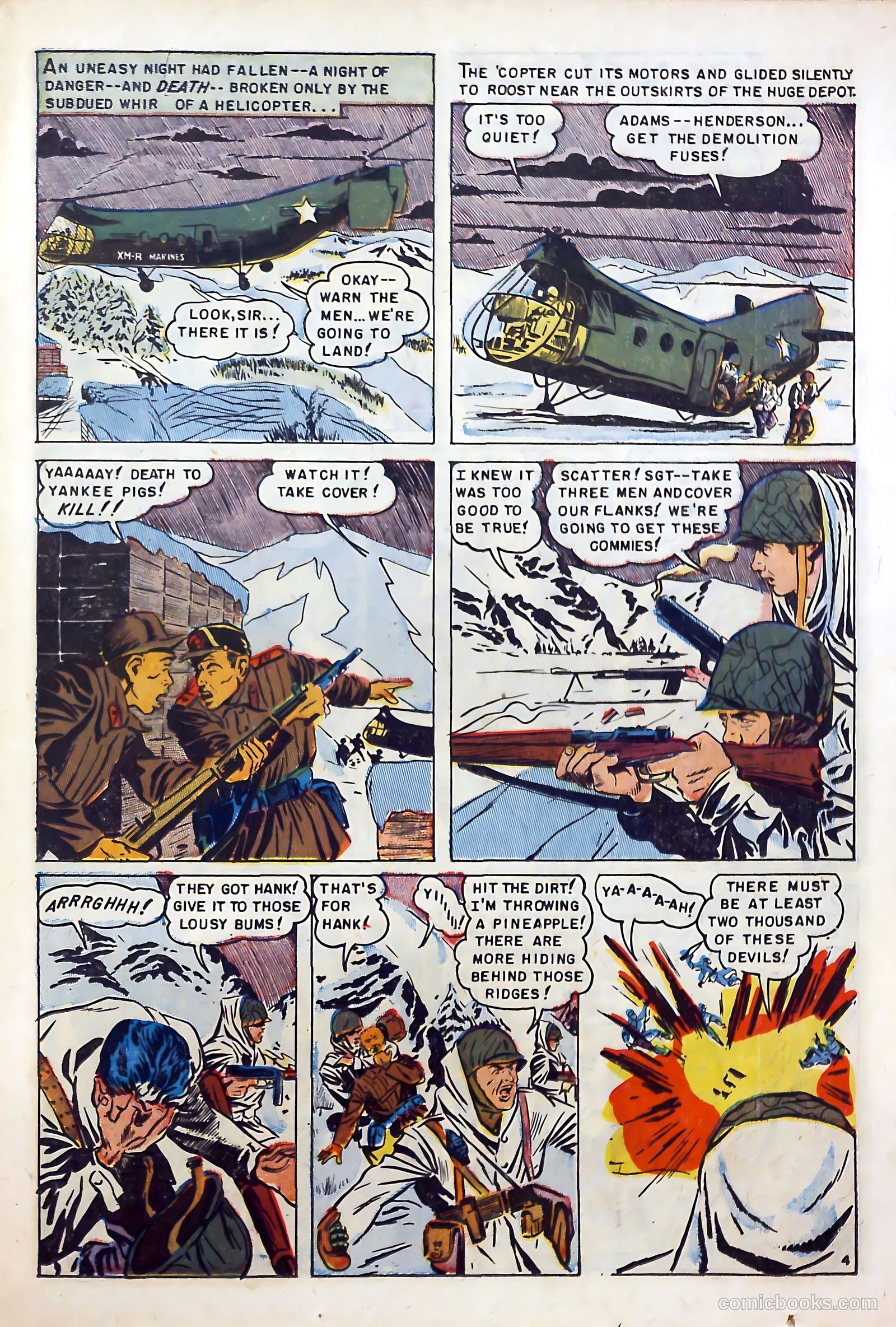U.S. Marines in Action #1 (1952) — page 23 of 36