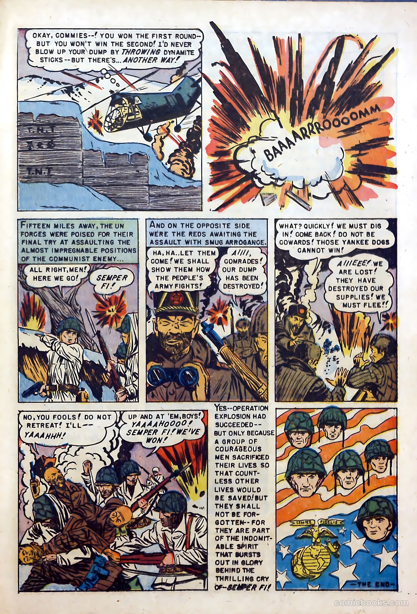 U.S. Marines in Action #1 (1952) — page 25 of 36