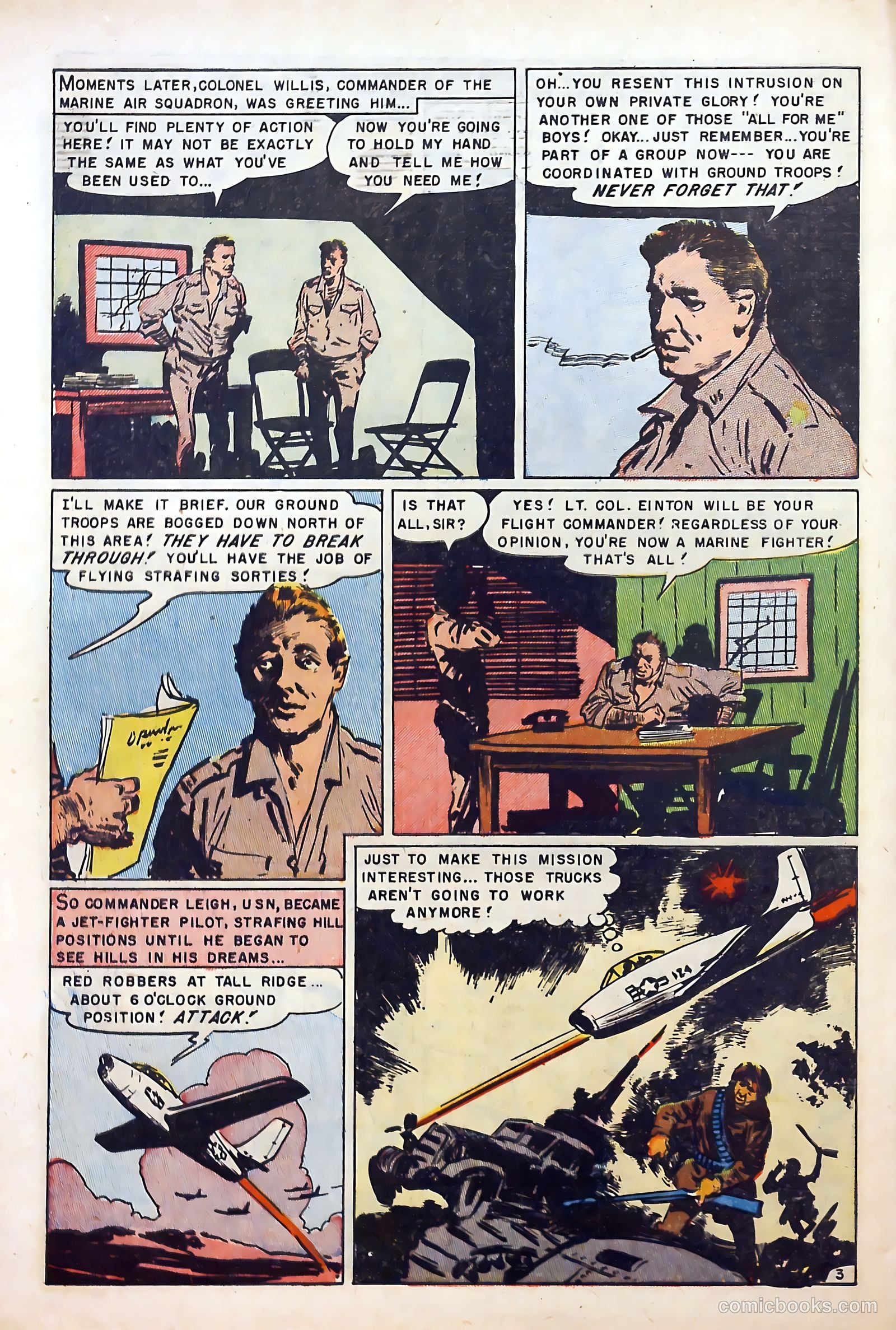 U.S. Marines in Action #1 (1952) — page 30 of 36