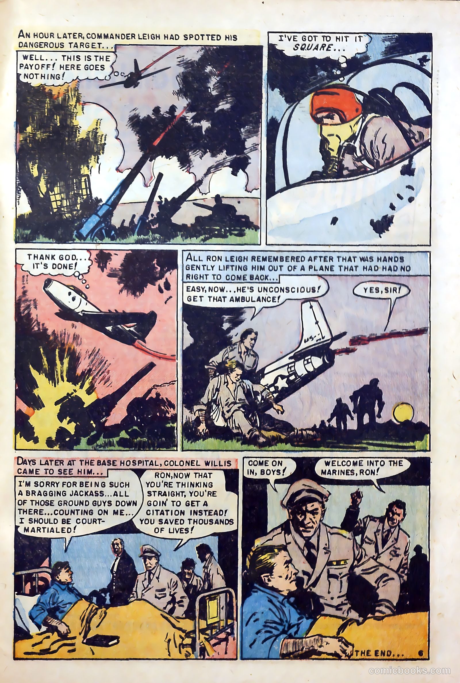 U.S. Marines in Action #1 (1952) — page 33 of 36