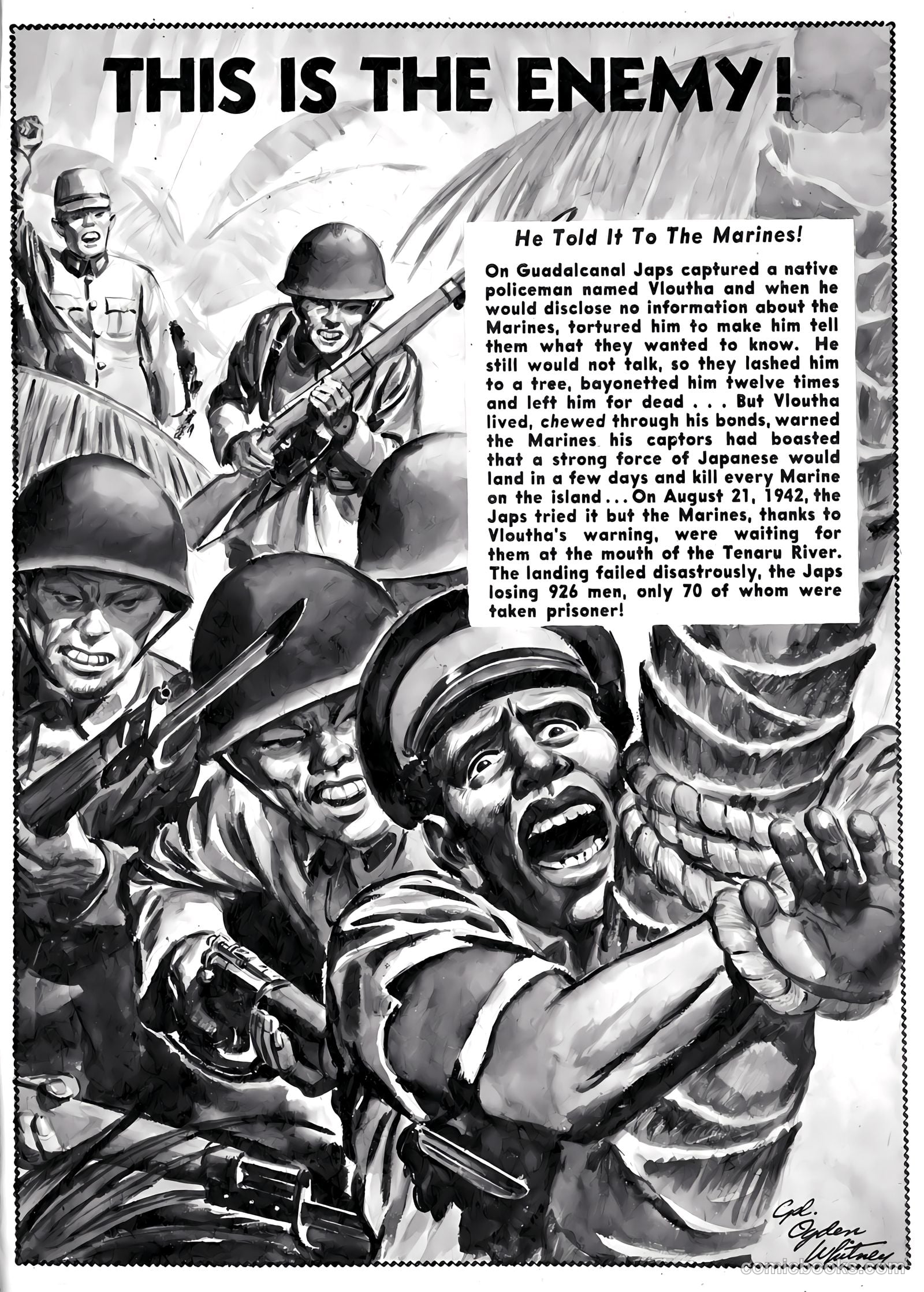 U.S. Marines in Action #2 (1952) — page 33 of 52