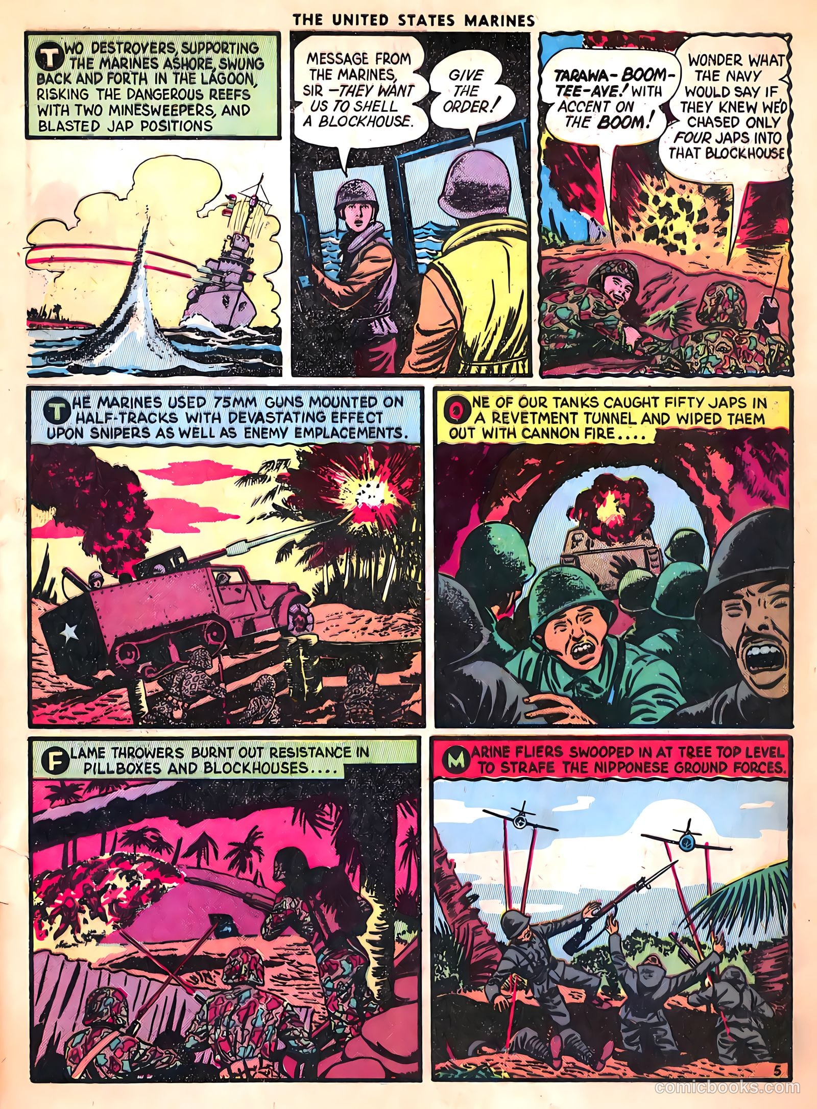U.S. Marines in Action #3 (1952) — page 7 of 53