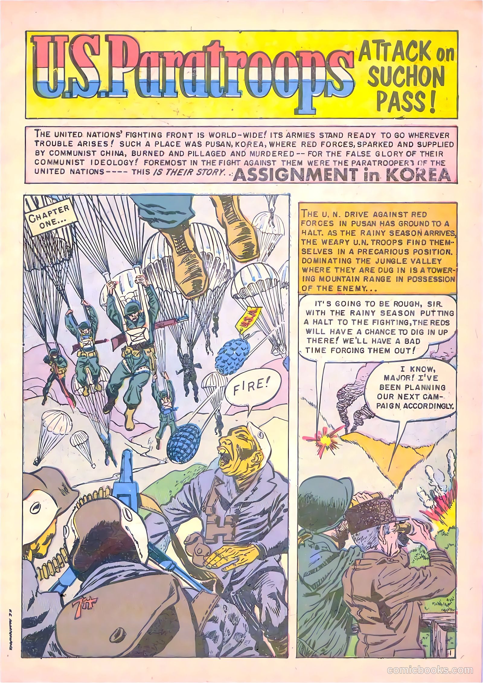 U.S. Paratroops #1 (1958) — page 3 of 36