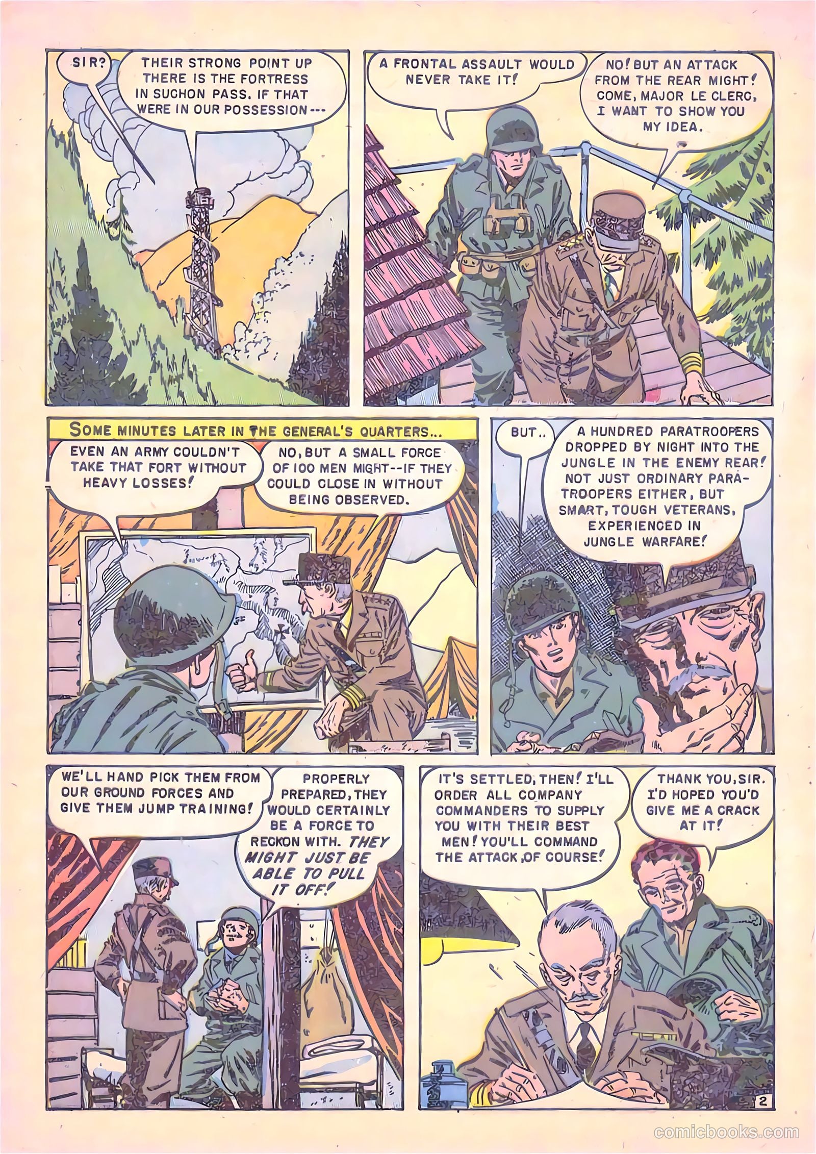 U.S. Paratroops #1 (1958) — page 4 of 36