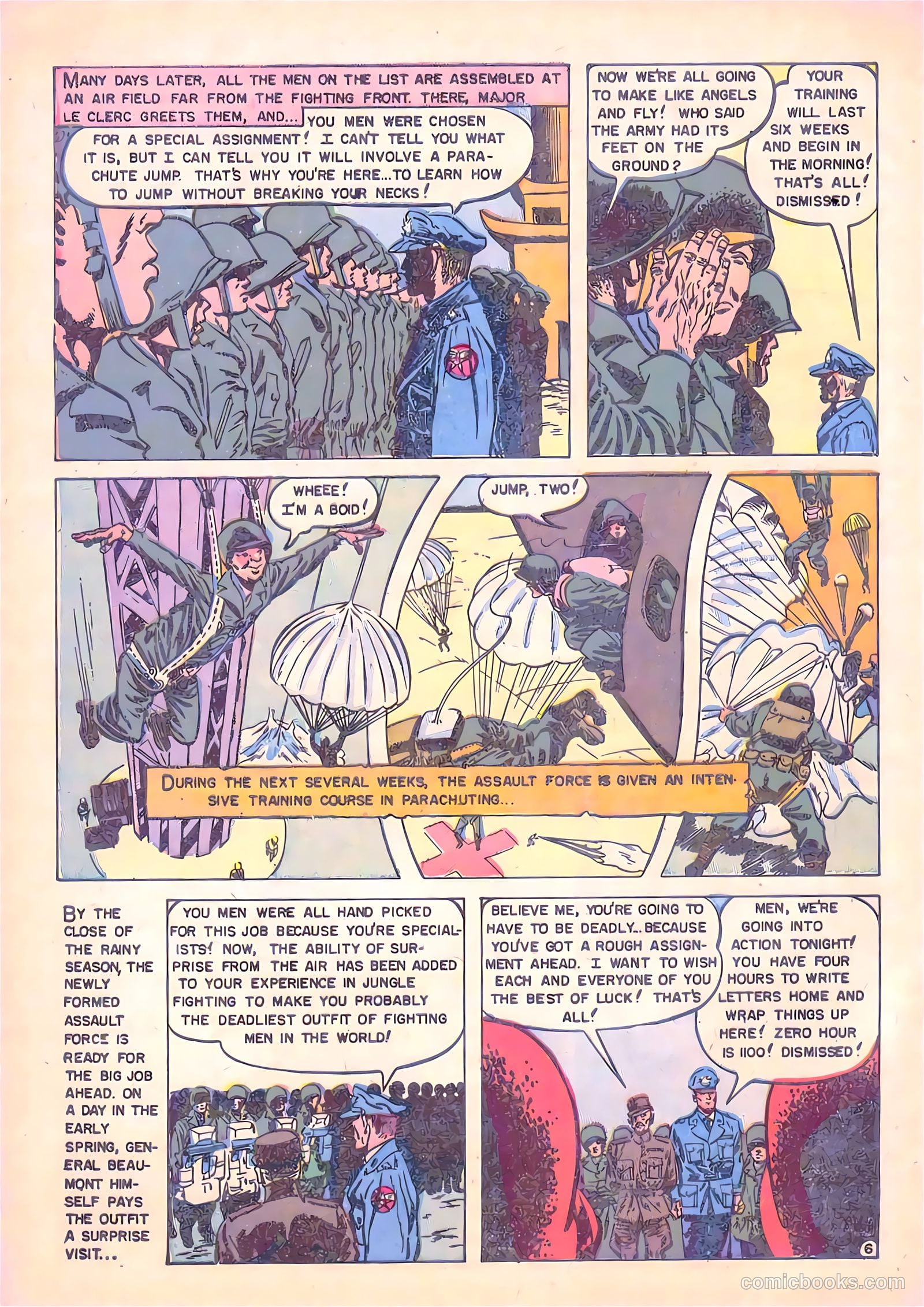 U.S. Paratroops #1 (1958) — page 8 of 36