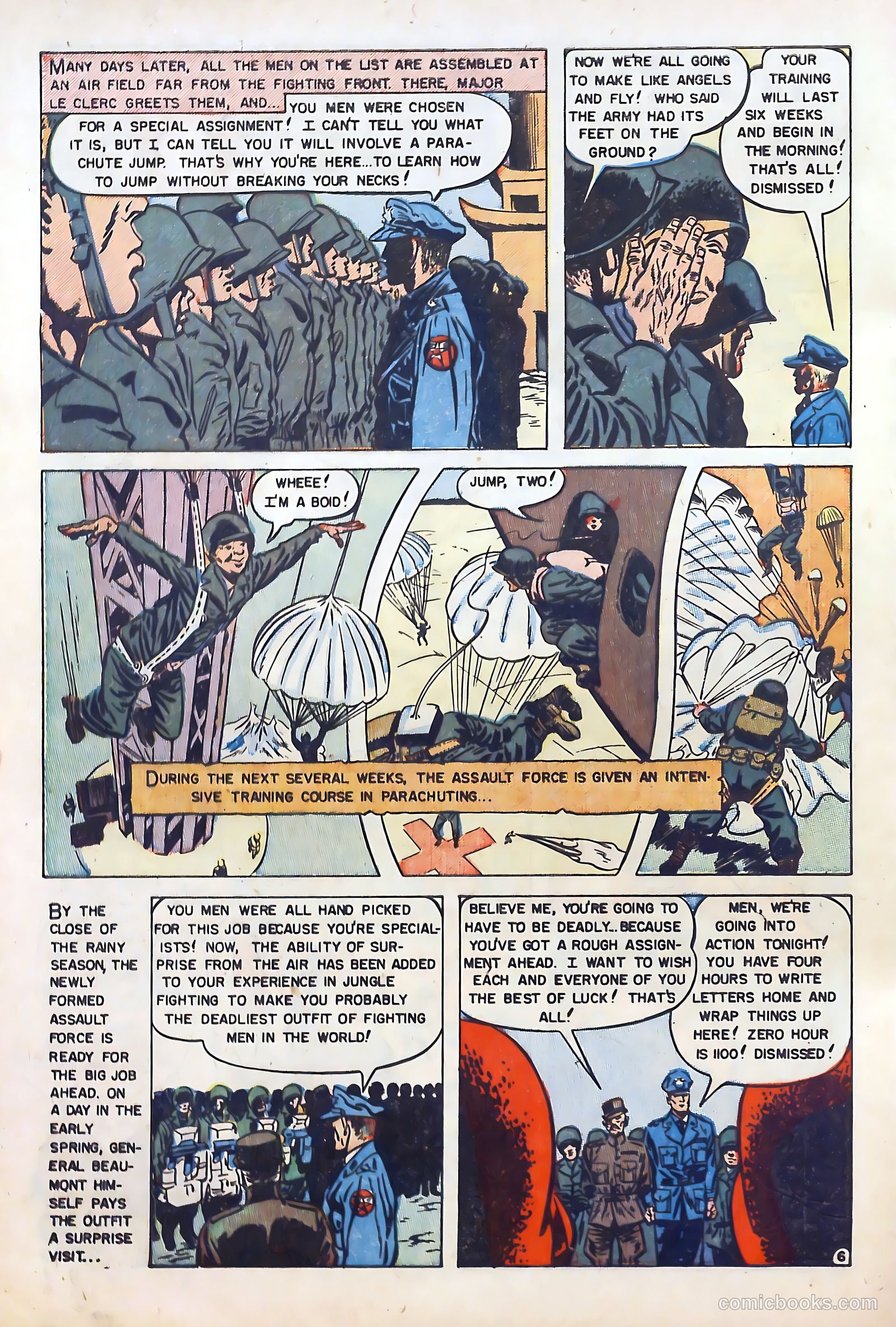 U.S. Paratroops #3 (1952) — page 8 of 36