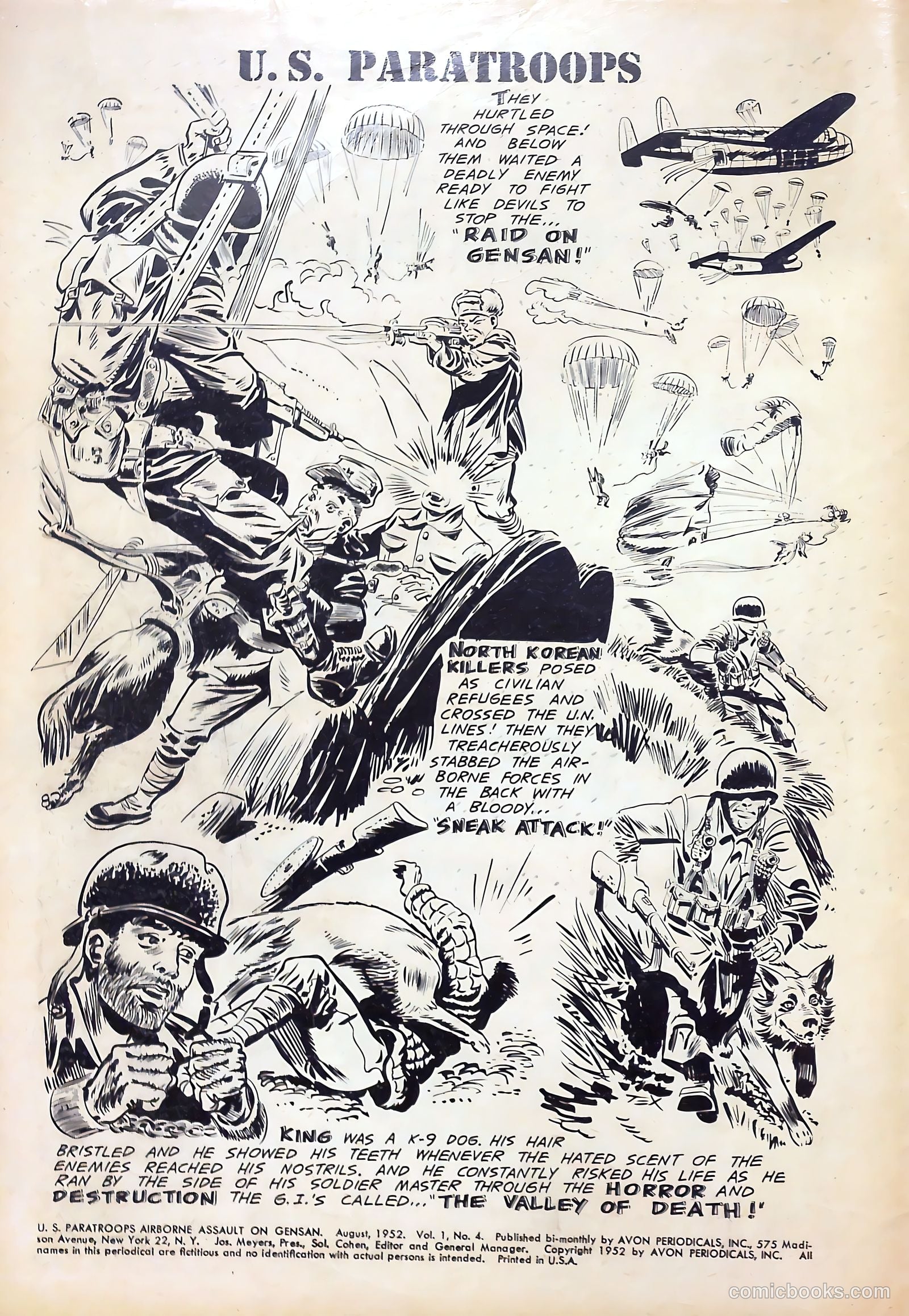 U.S. Paratroops #4 (1952) — page 2 of 36