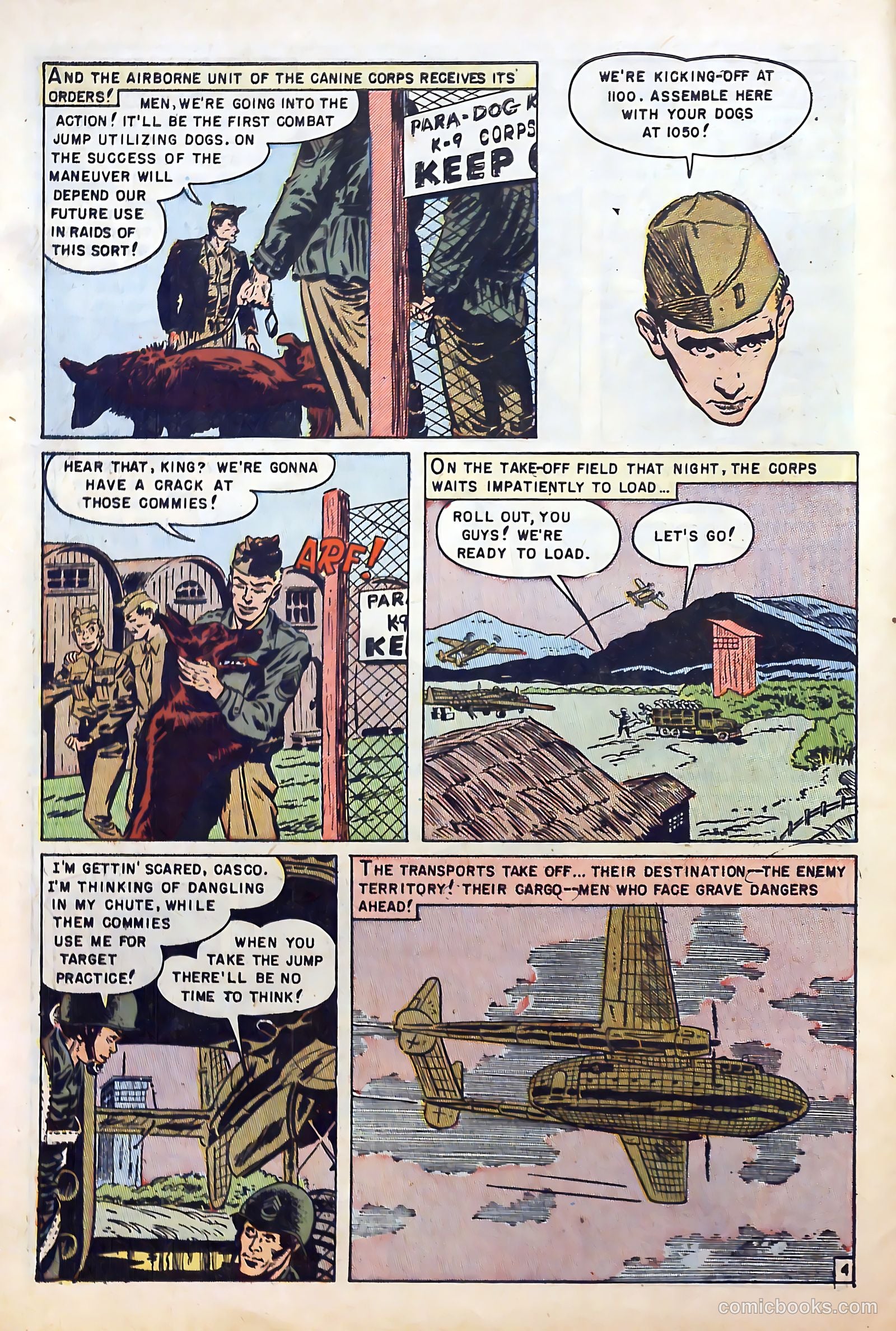 U.S. Paratroops #4 (1952) — page 6 of 36