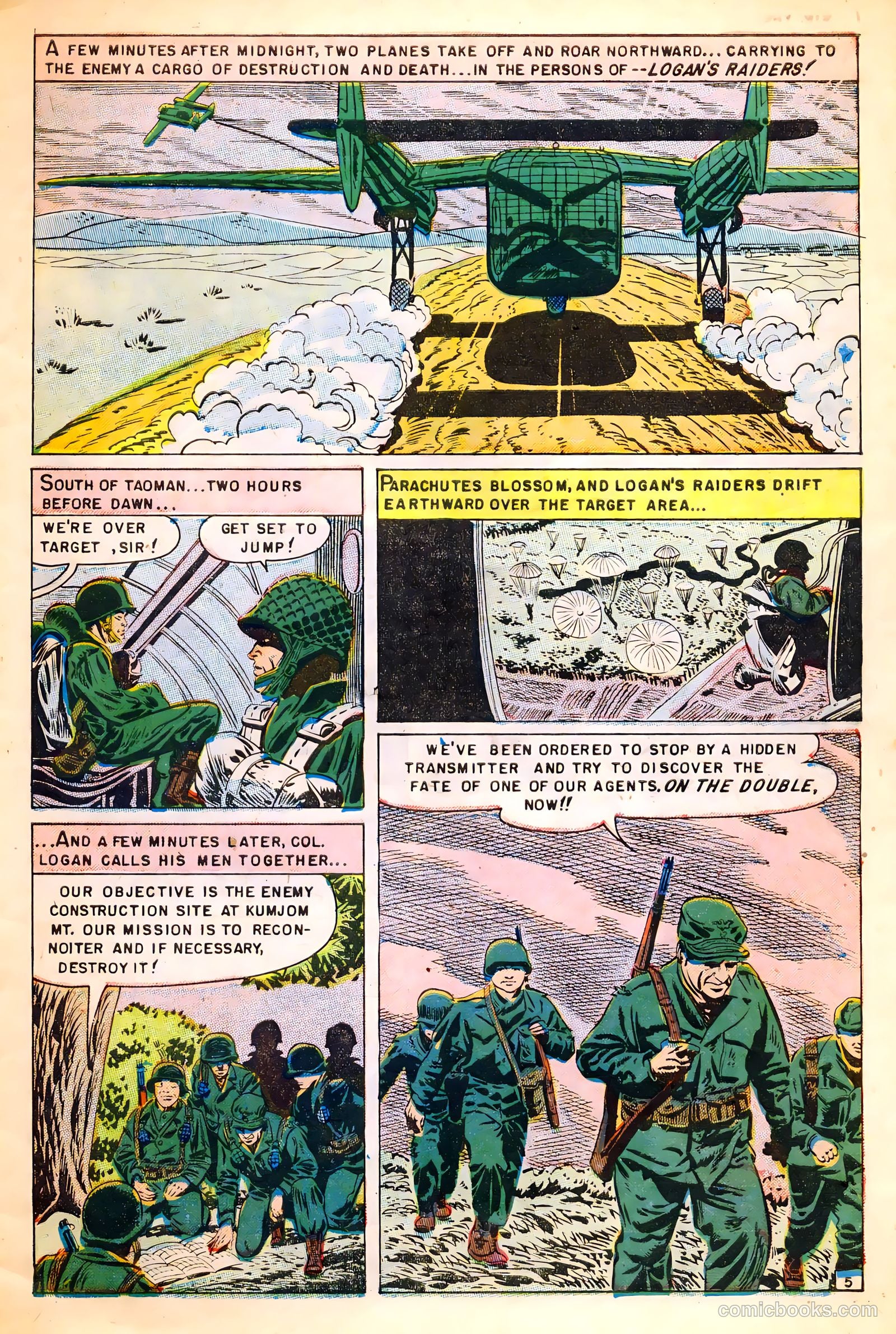 U.S. Paratroops #5 (1952) — page 7 of 36