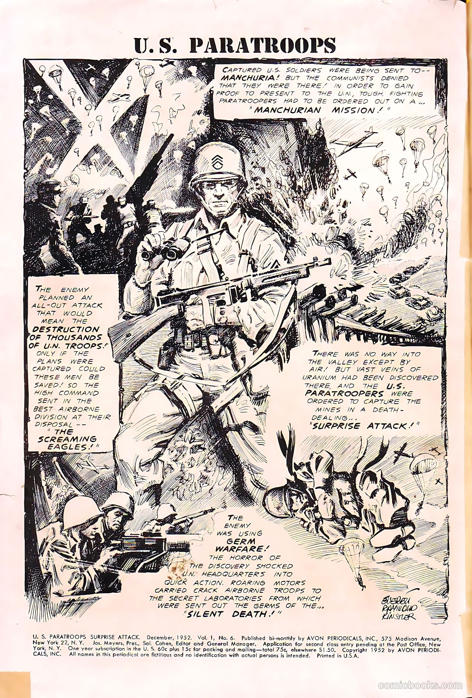 U.S. Paratroops #6 (1952) — page 2 of 36