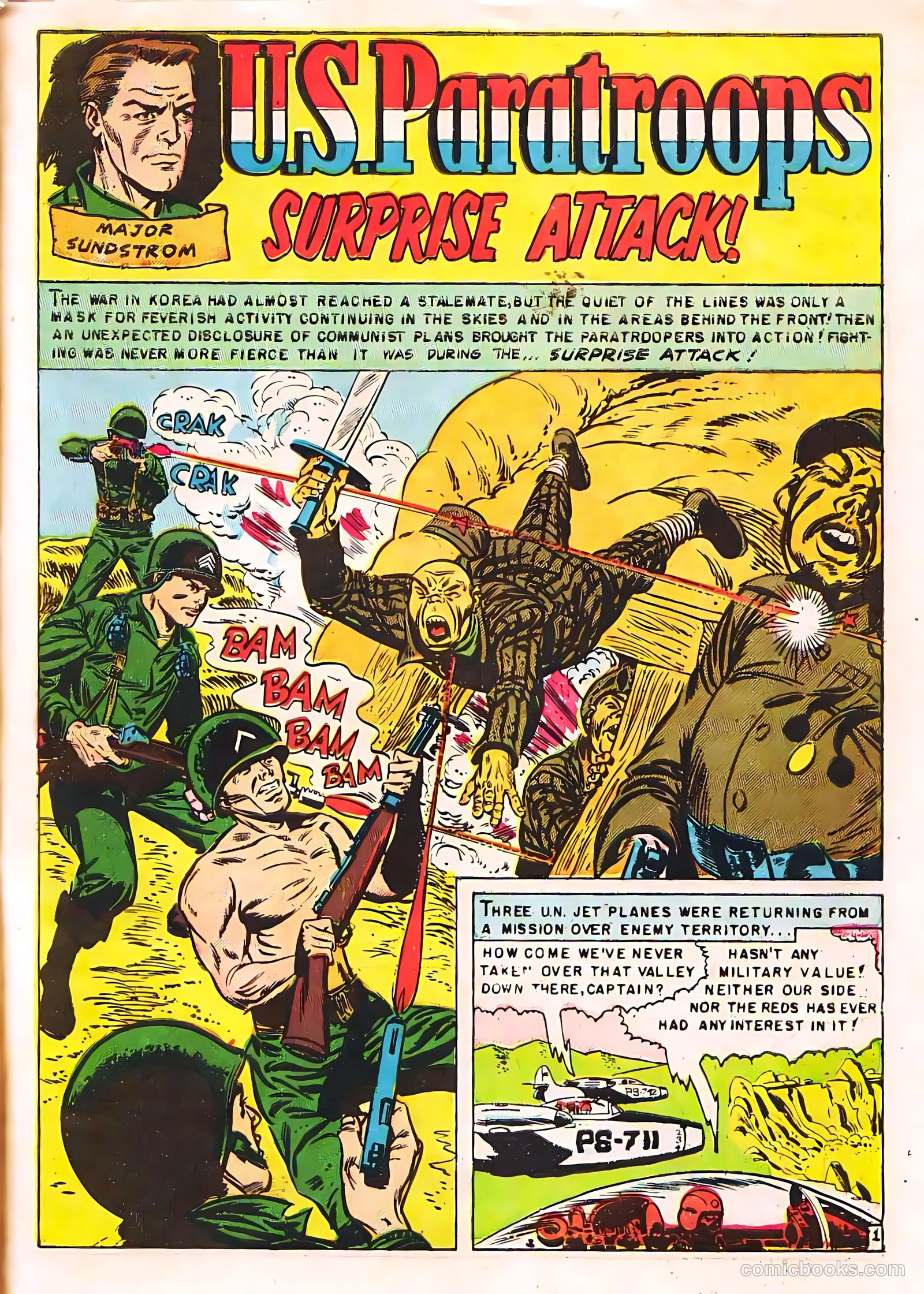 U.S. Paratroops #6 (1952) — page 3 of 36