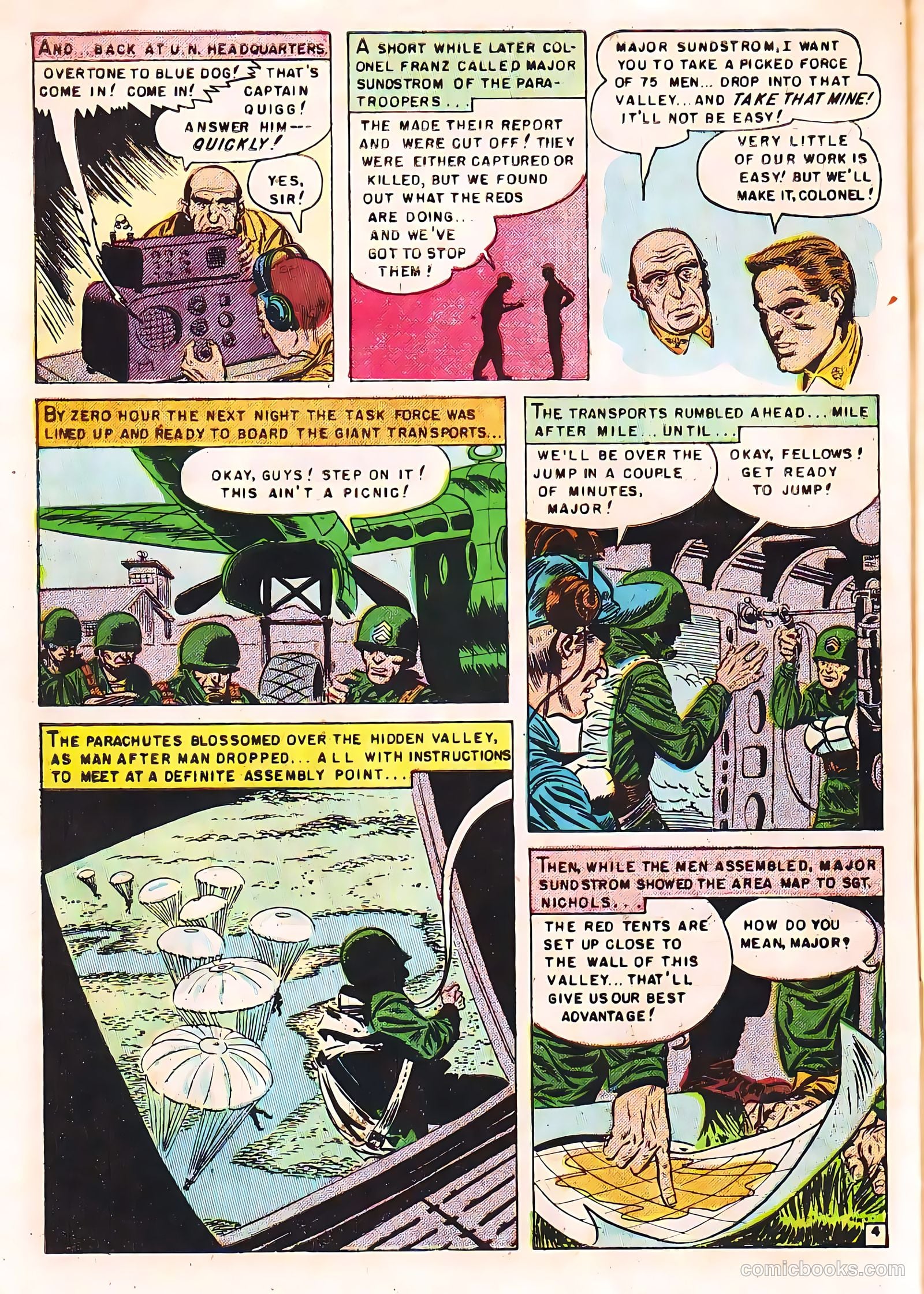 U.S. Paratroops #6 (1952) — page 6 of 36