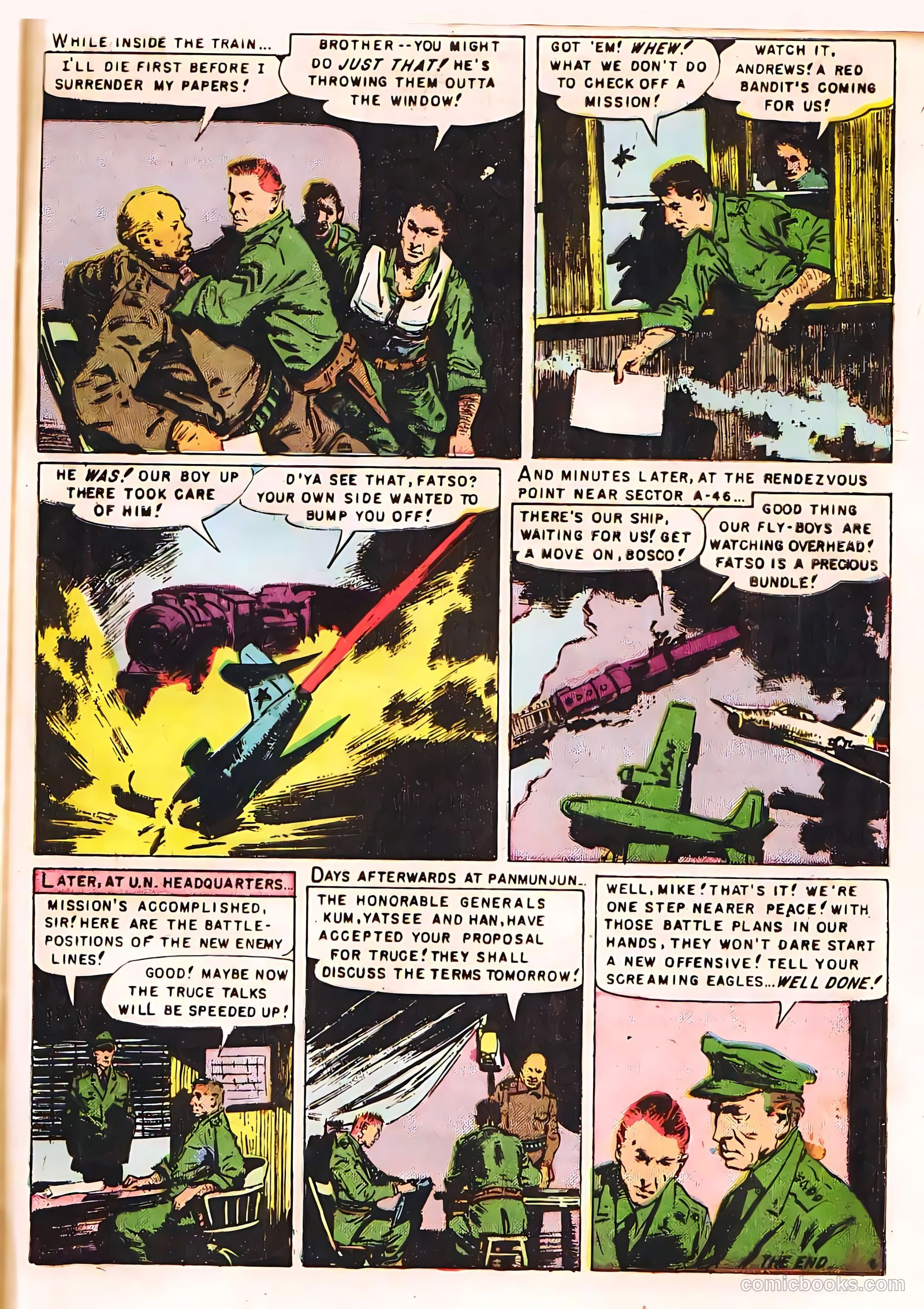U.S. Paratroops #6 (1952) — page 33 of 36