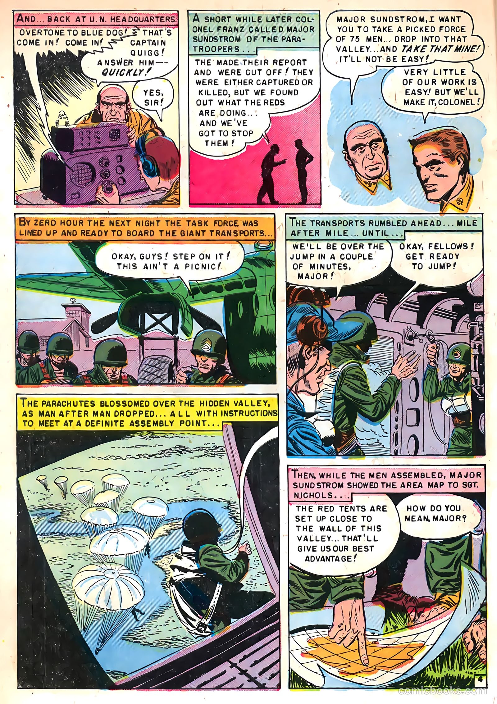 U.S. Paratroops #8 (1958) — page 6 of 36