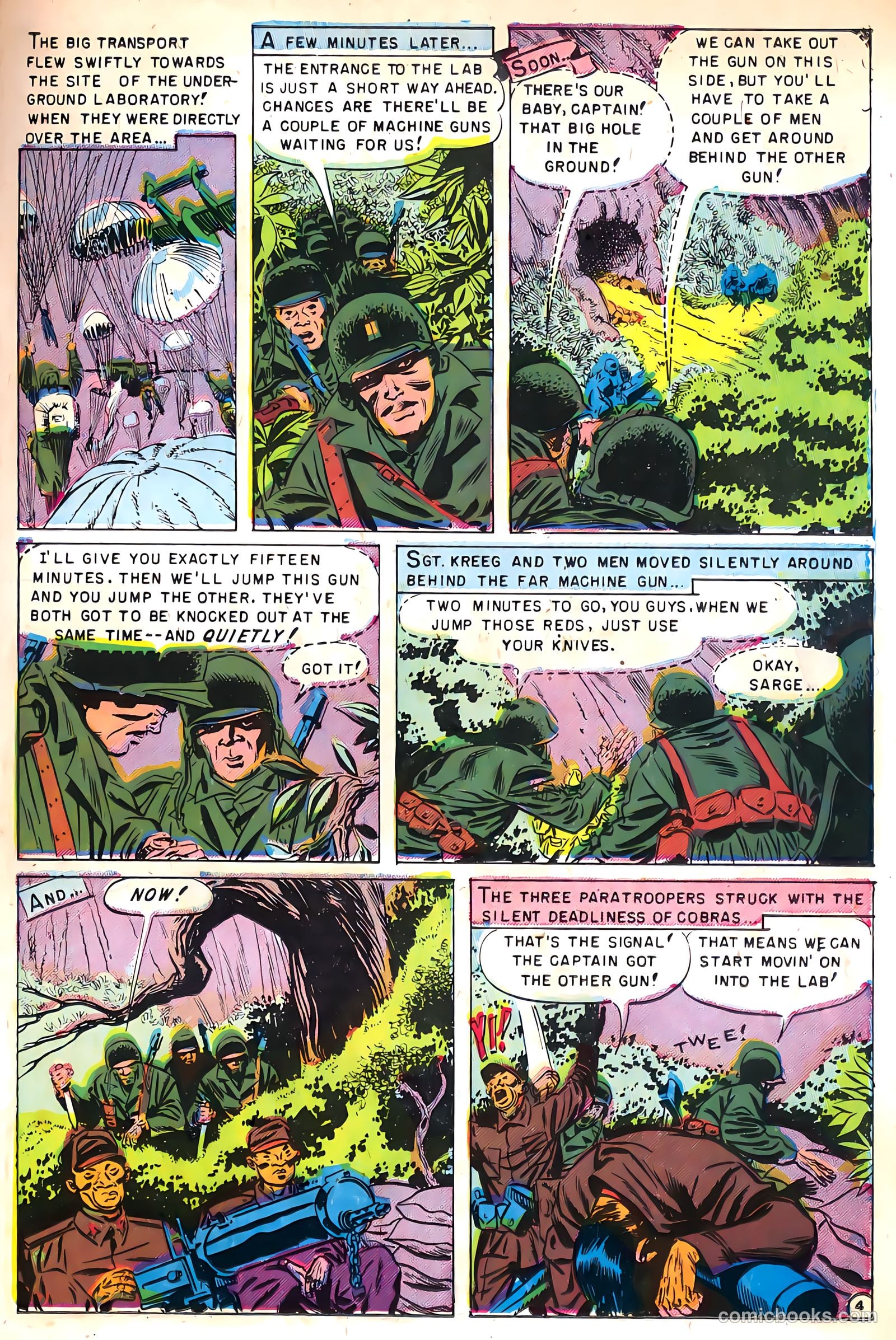 U.S. Paratroops #8 (1958) — page 15 of 36