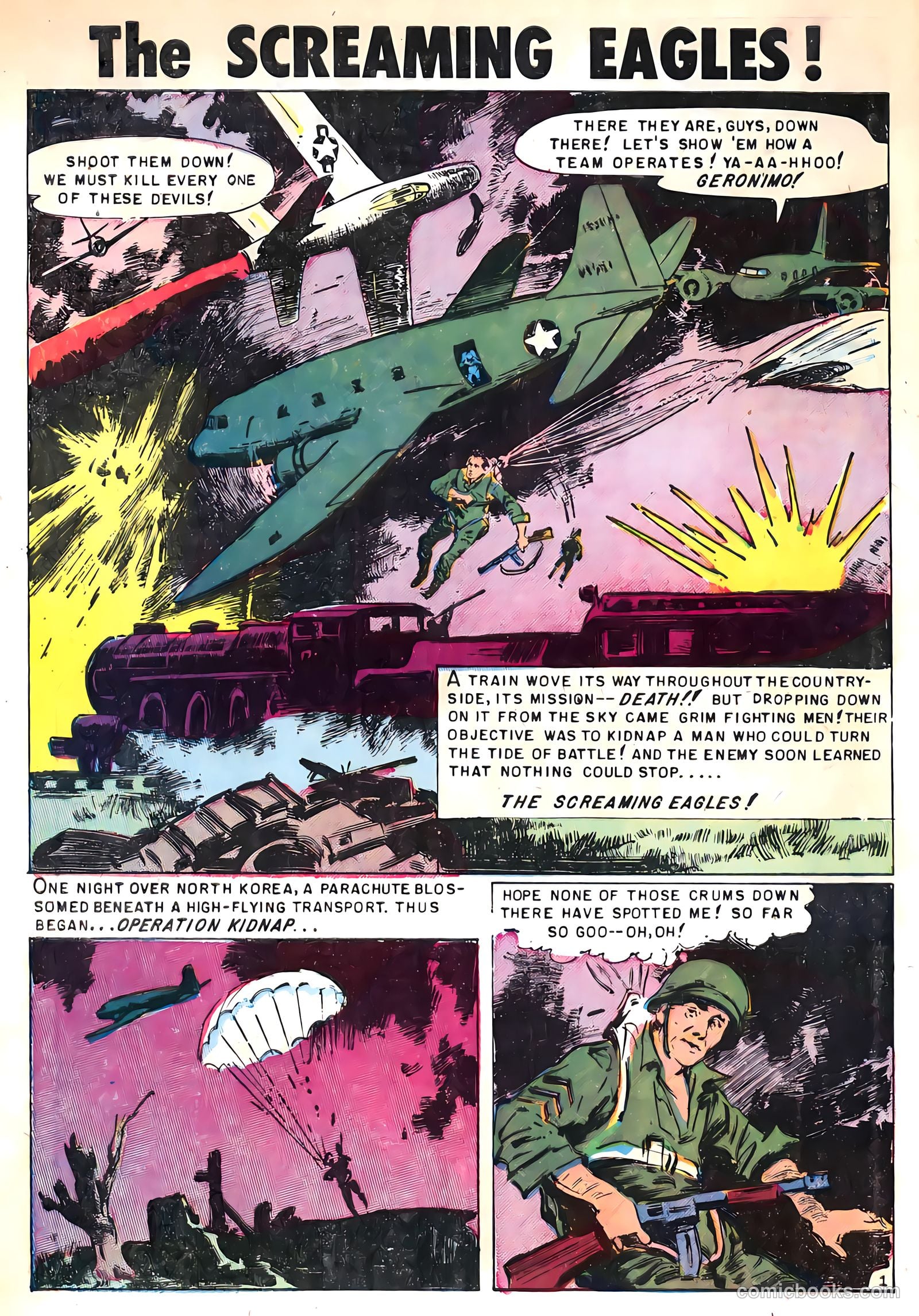 U.S. Paratroops #8 (1958) — page 28 of 36