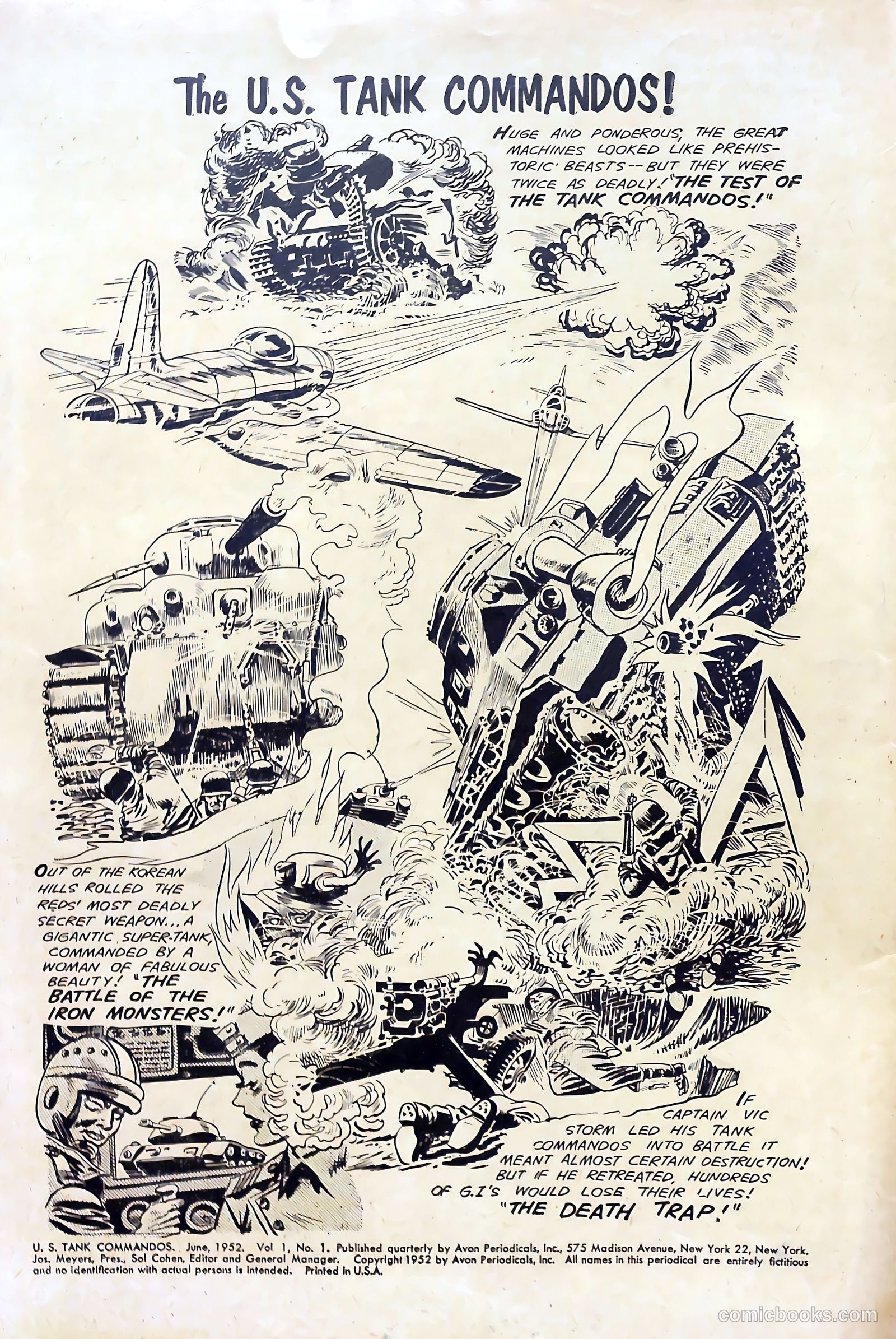 U.S. Tank Commandos #1 (1952) — page 2 of 36