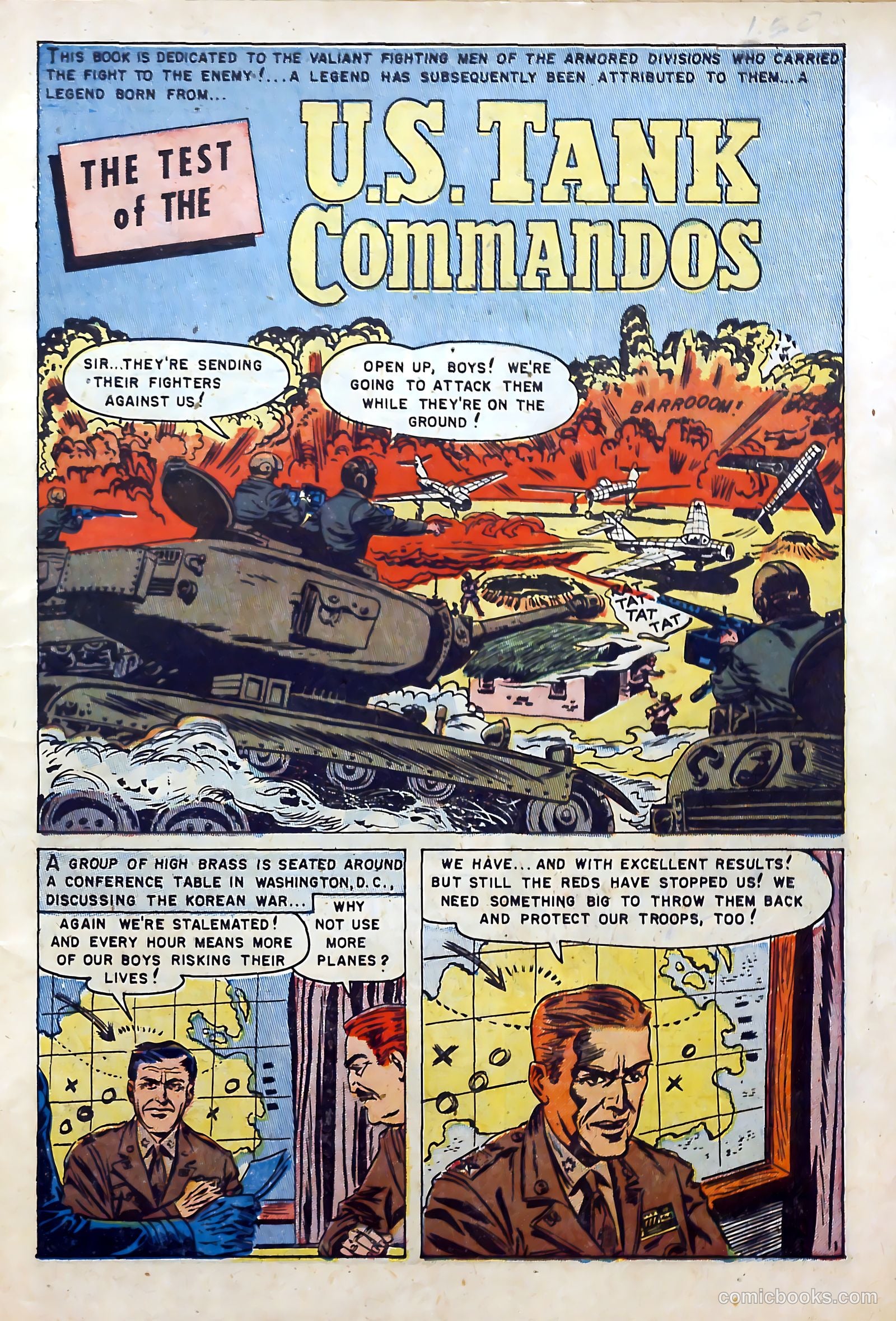 U.S. Tank Commandos #1 (1952) — page 3 of 36