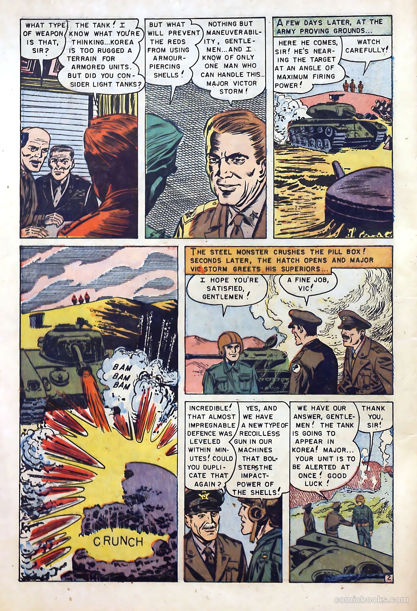 U.S. Tank Commandos #1 (1952) — page 4 of 36