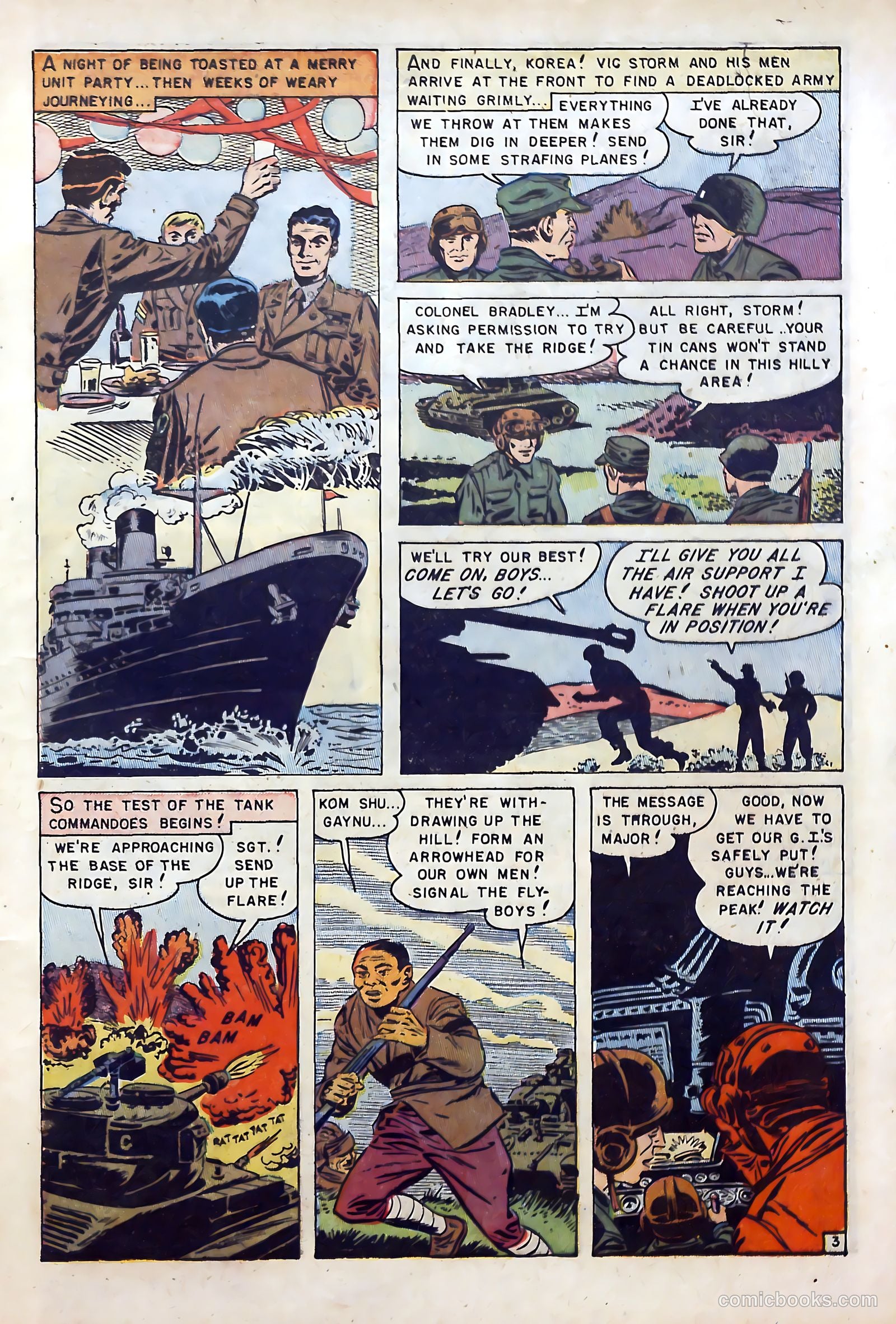 U.S. Tank Commandos #1 (1952) — page 5 of 36
