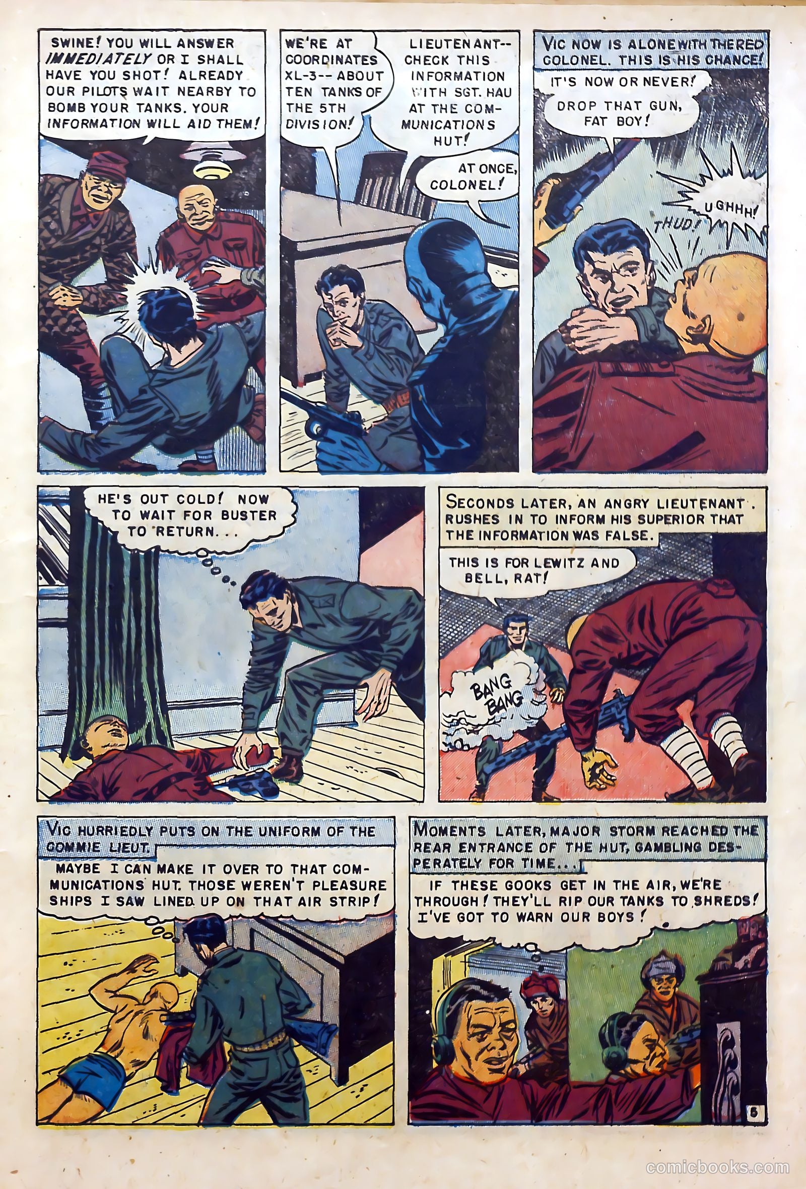 U.S. Tank Commandos #1 (1952) — page 7 of 36