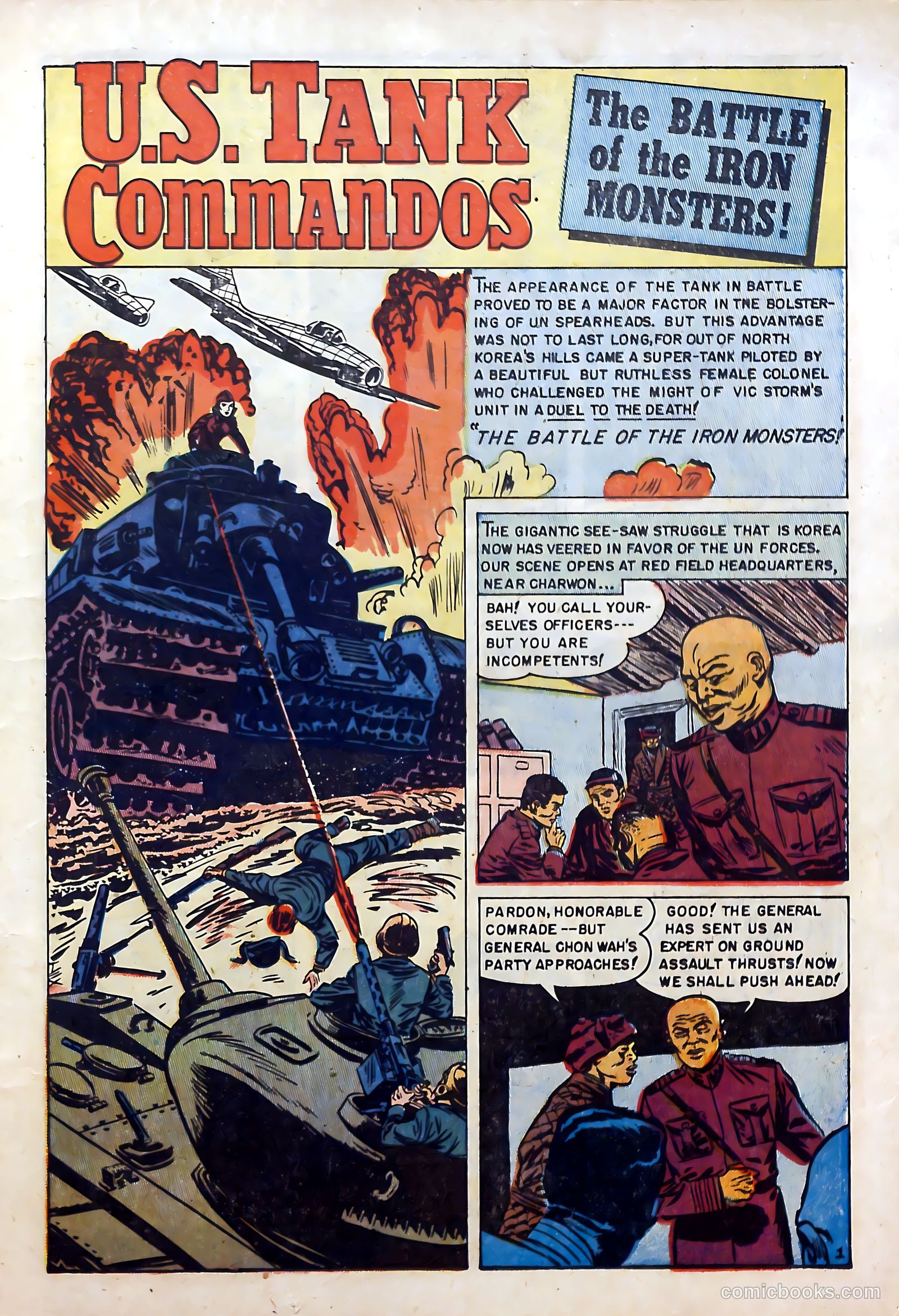 U.S. Tank Commandos #1 (1952) — page 11 of 36