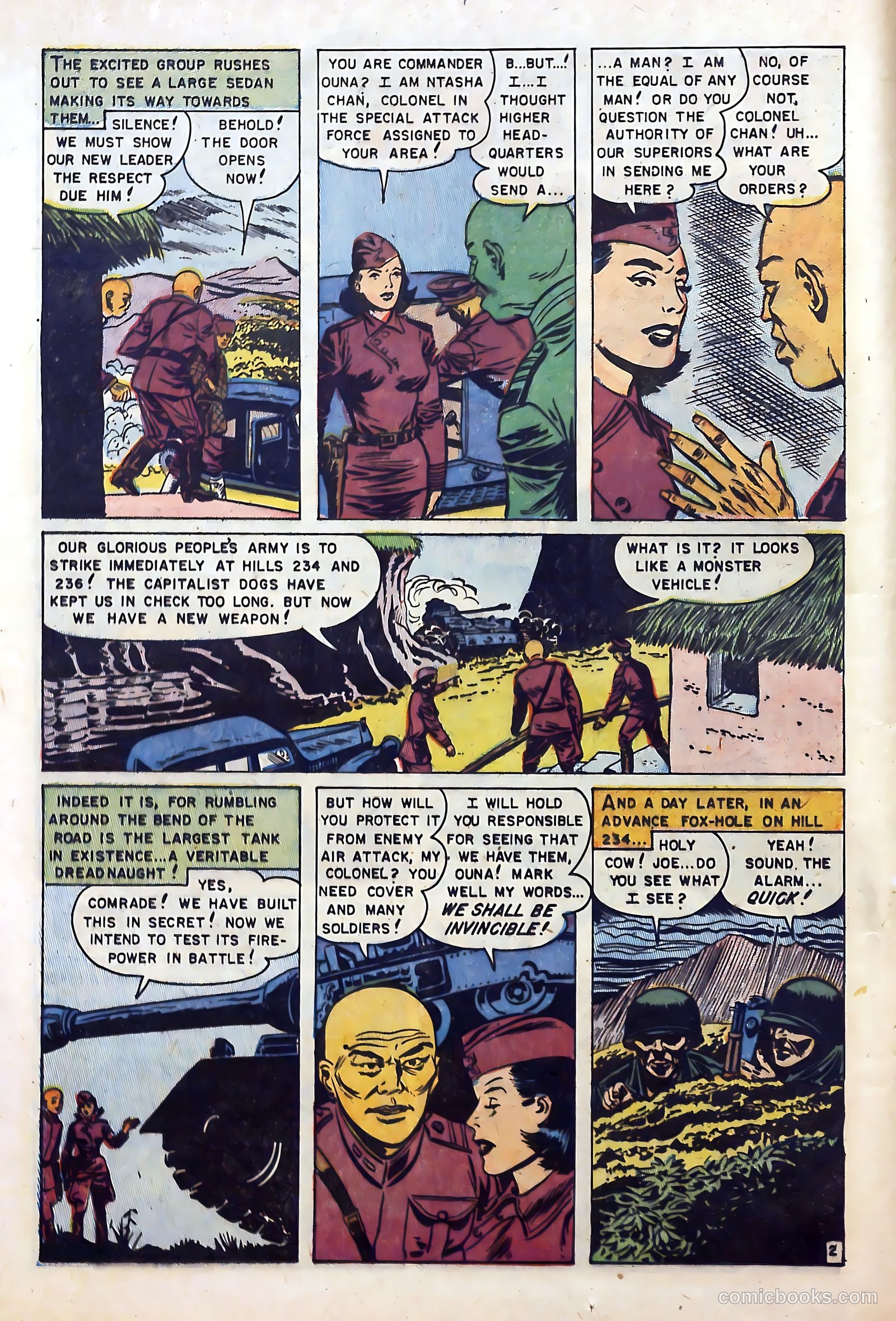 U.S. Tank Commandos #1 (1952) — page 12 of 36