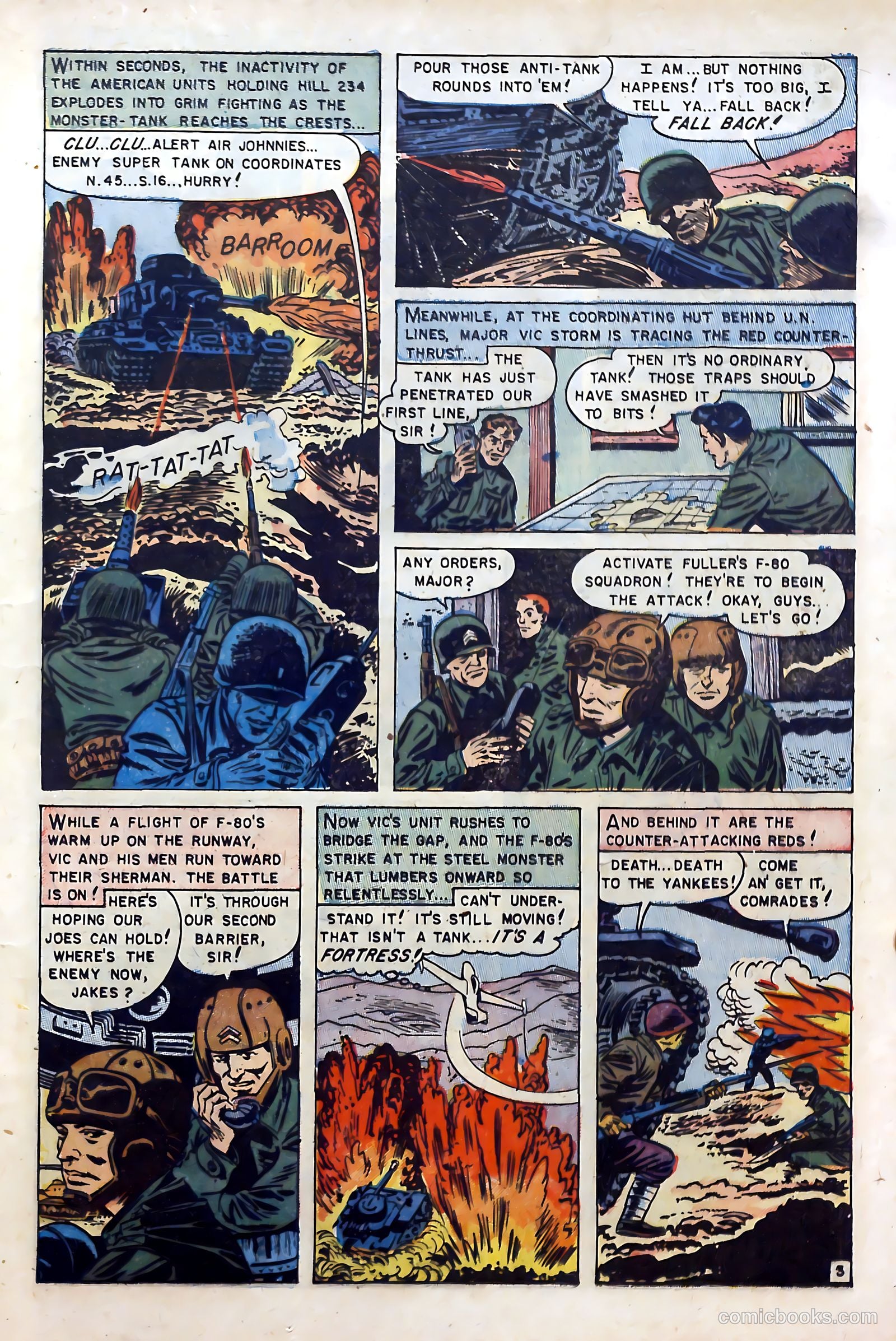 U.S. Tank Commandos #1 (1952) — page 13 of 36