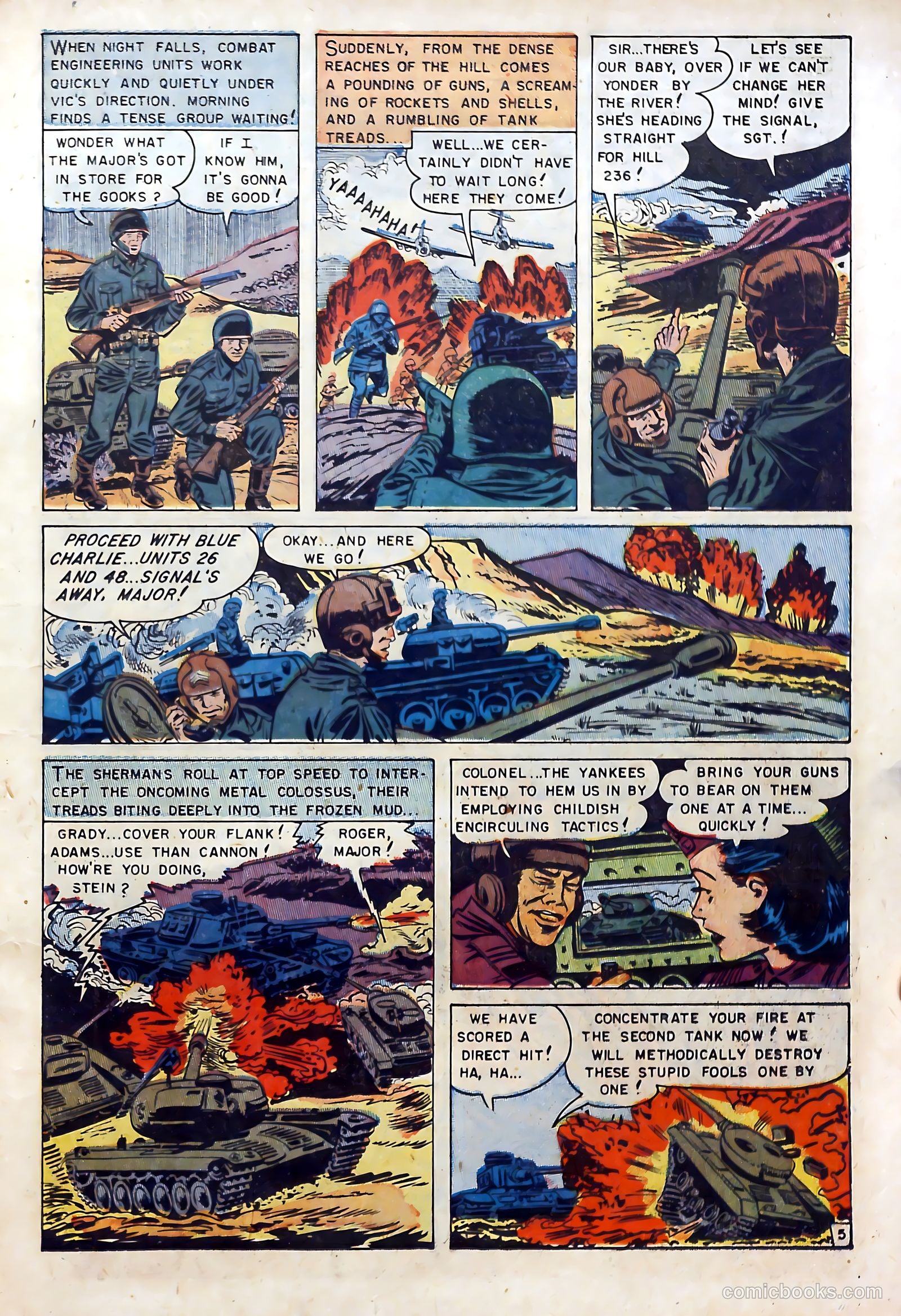 U.S. Tank Commandos #1 (1952) — page 15 of 36