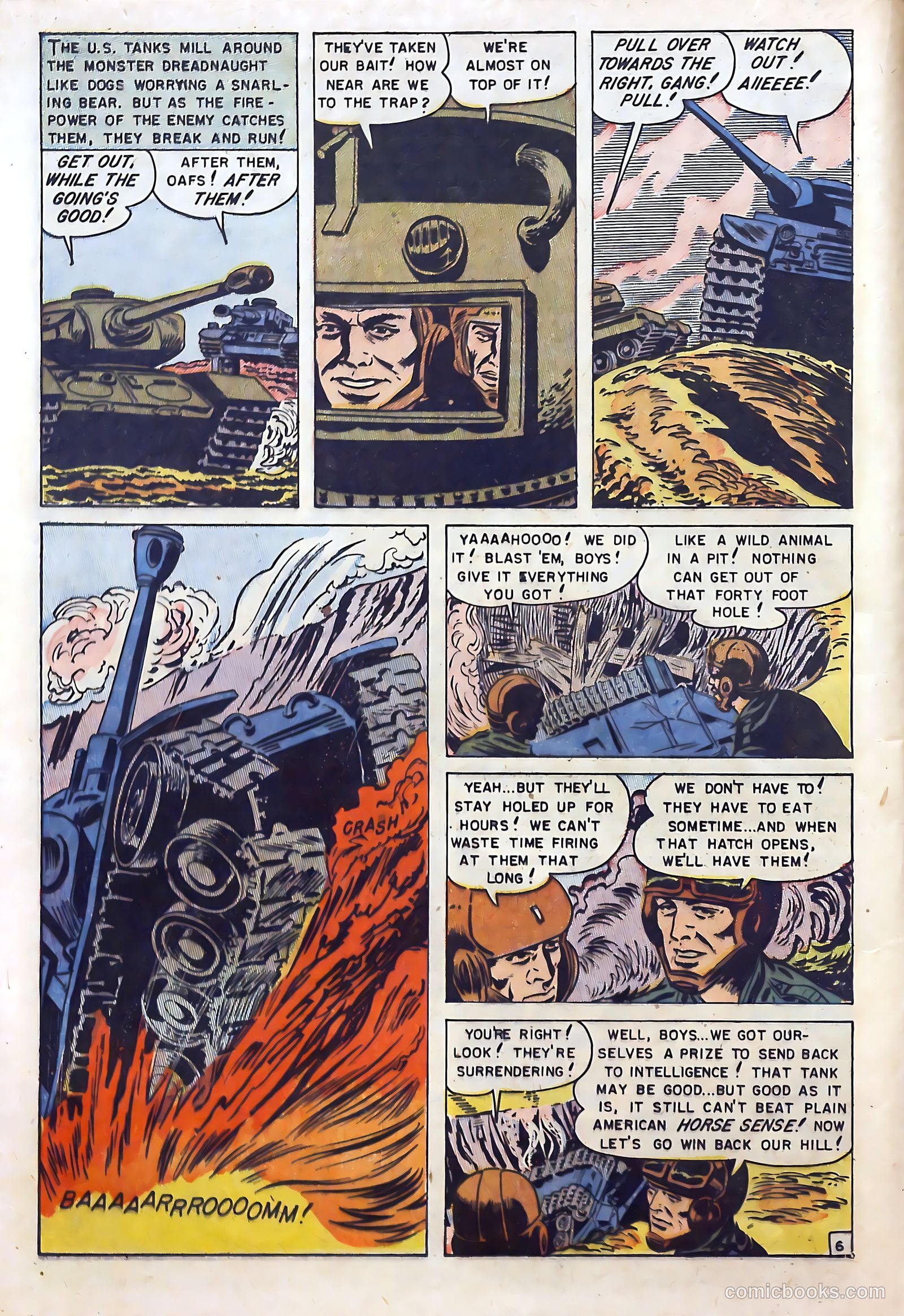 U.S. Tank Commandos #1 (1952) — page 16 of 36