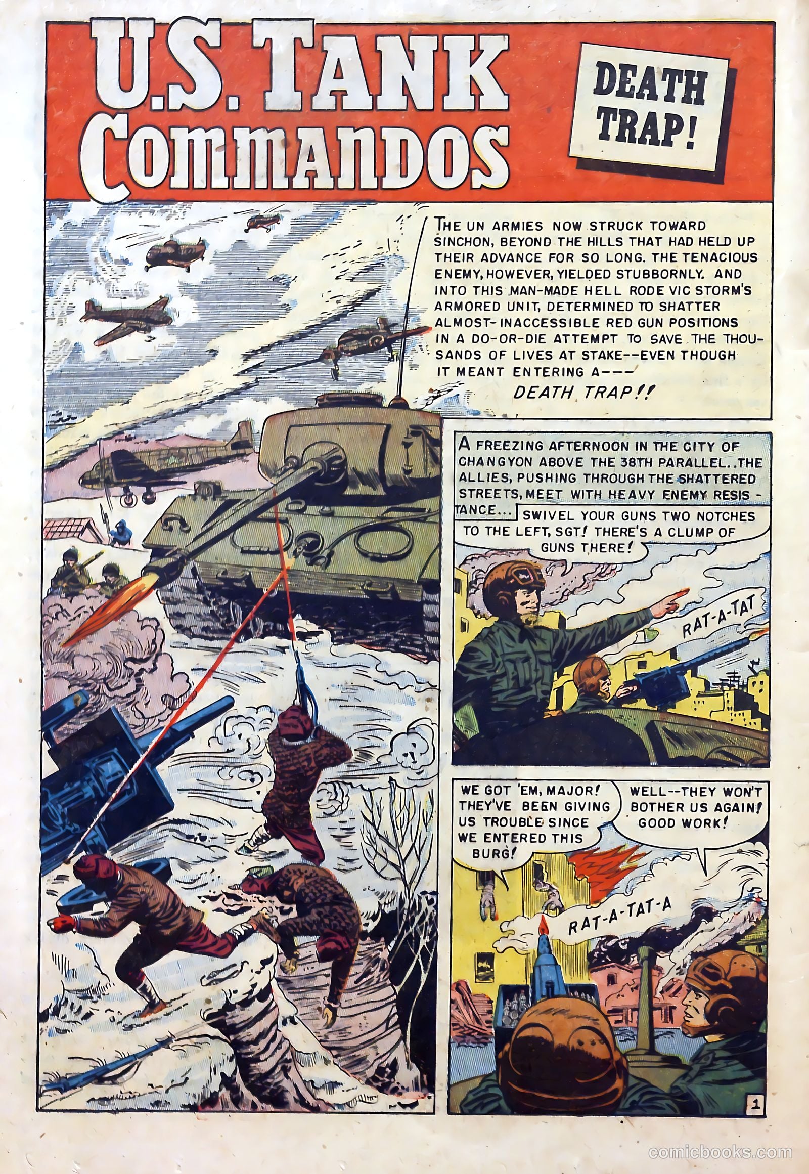 U.S. Tank Commandos #1 (1952) — page 20 of 36