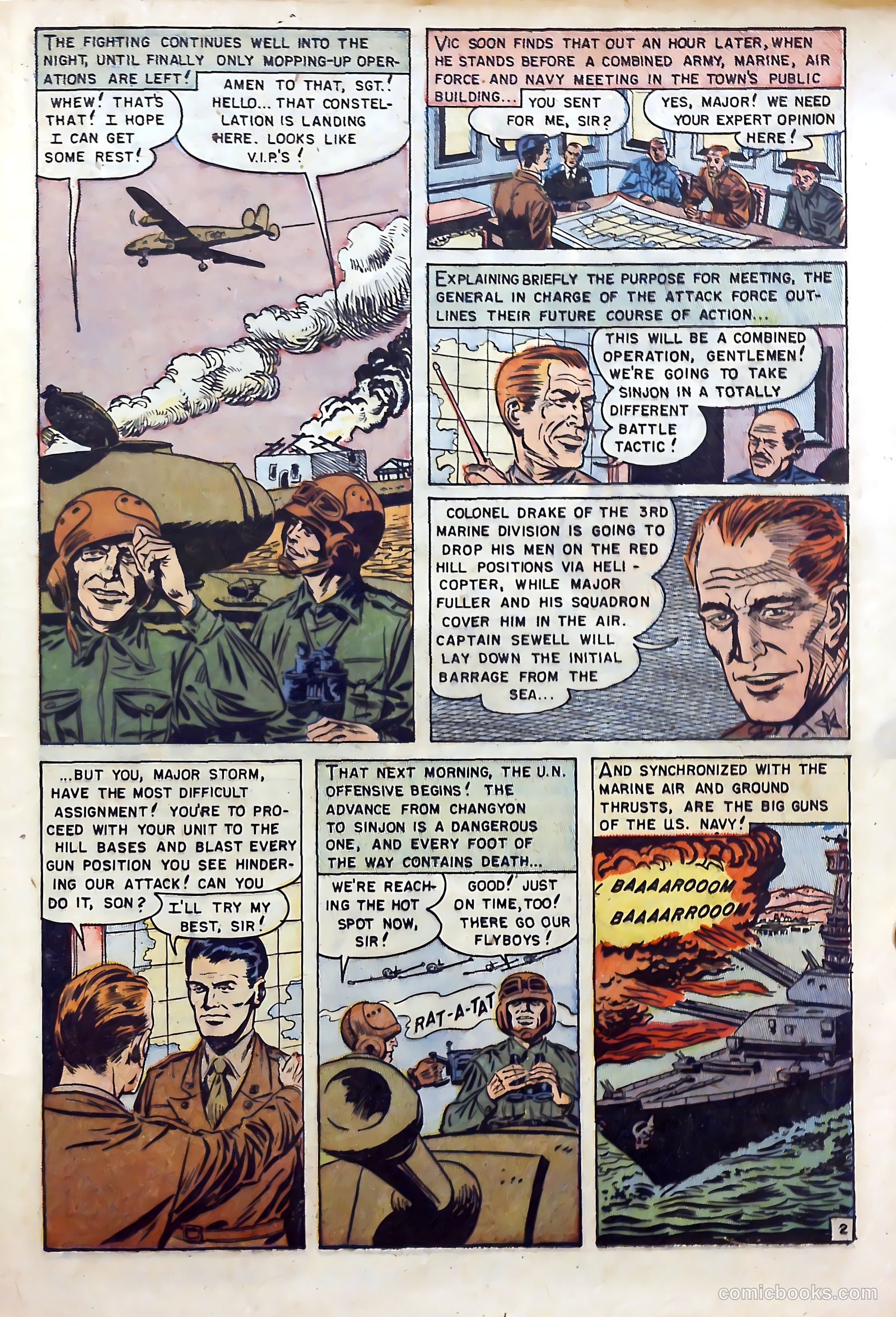 U.S. Tank Commandos #1 (1952) — page 21 of 36