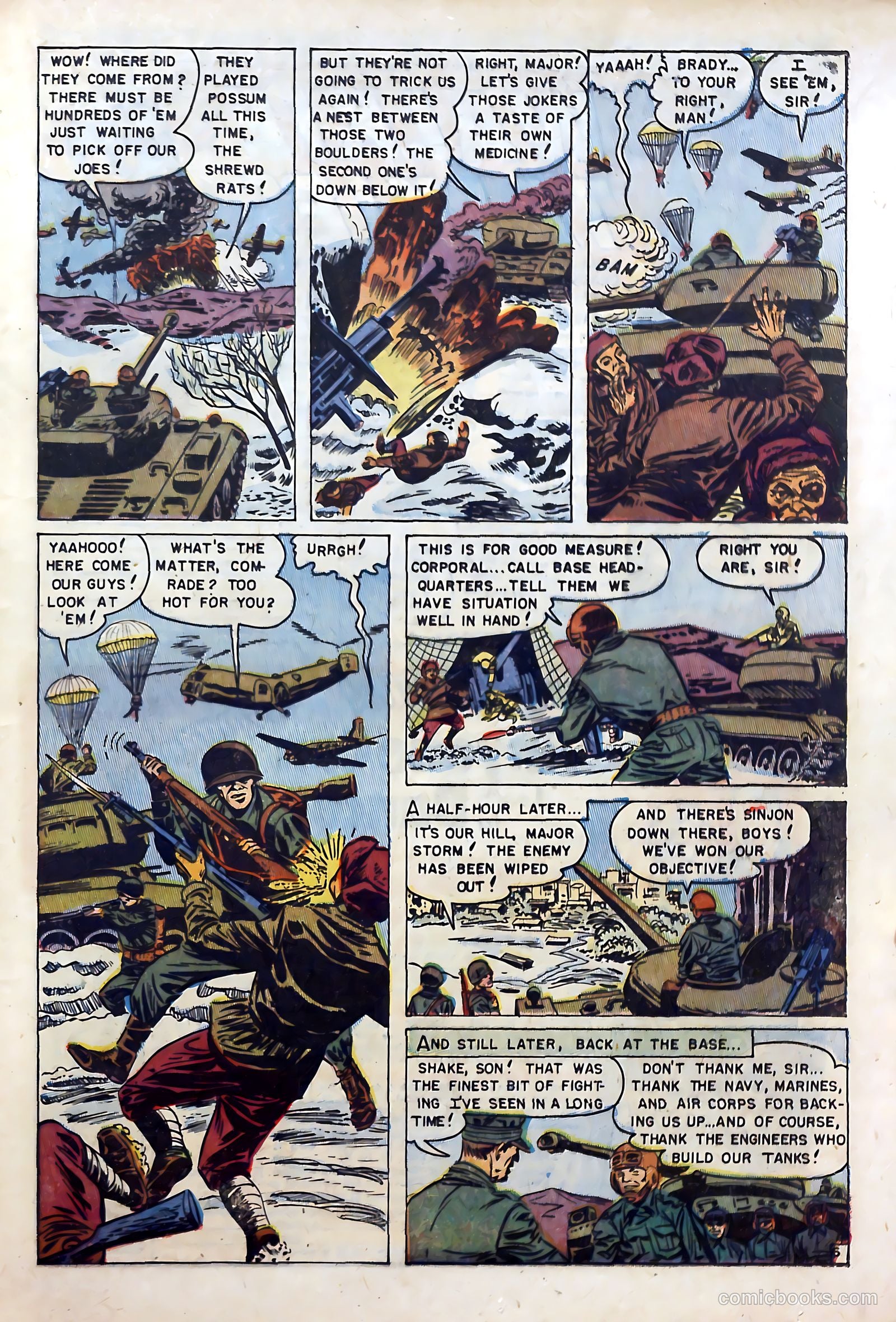 U.S. Tank Commandos #1 (1952) — page 25 of 36
