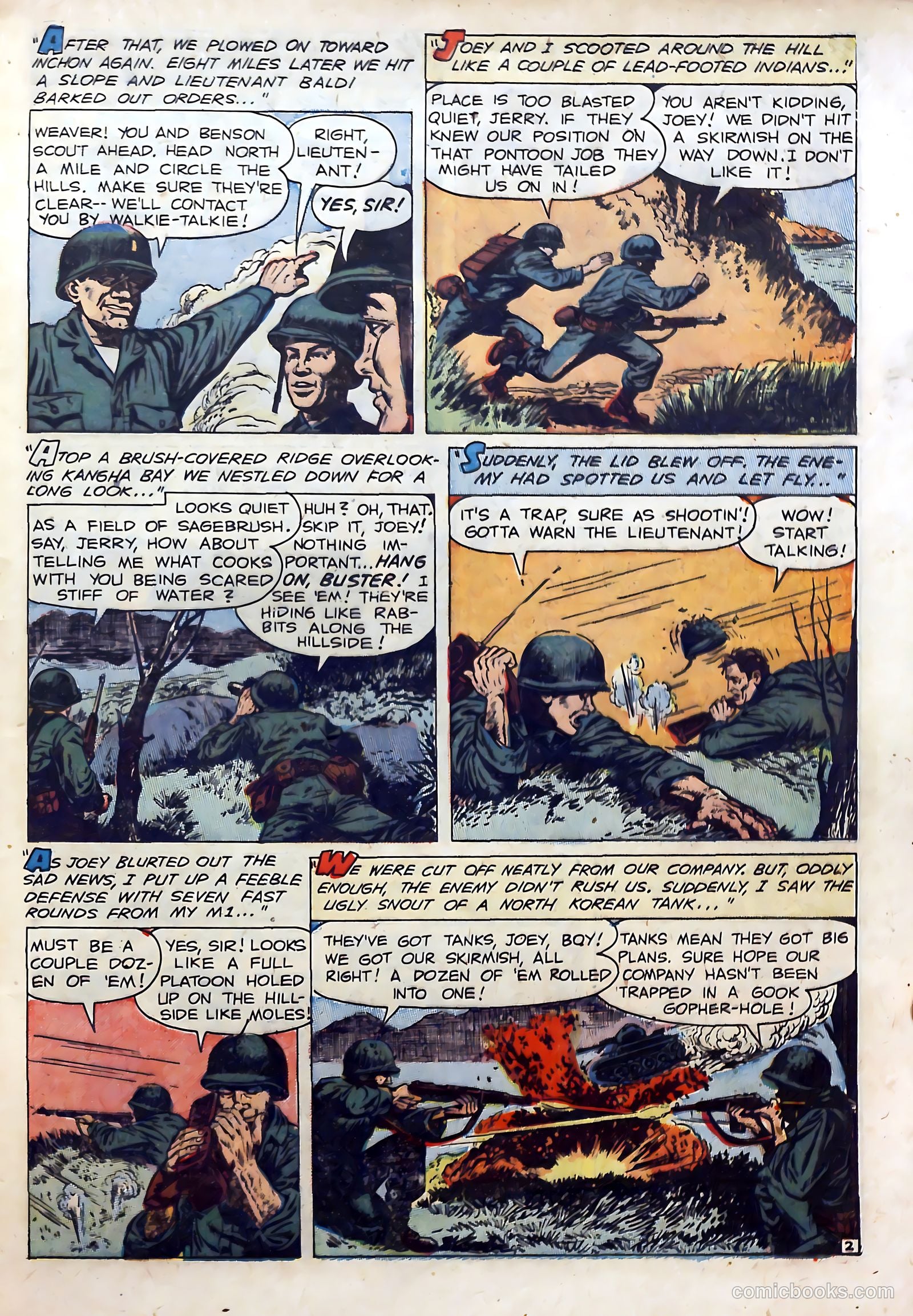 U.S. Tank Commandos #1 (1952) — page 29 of 36