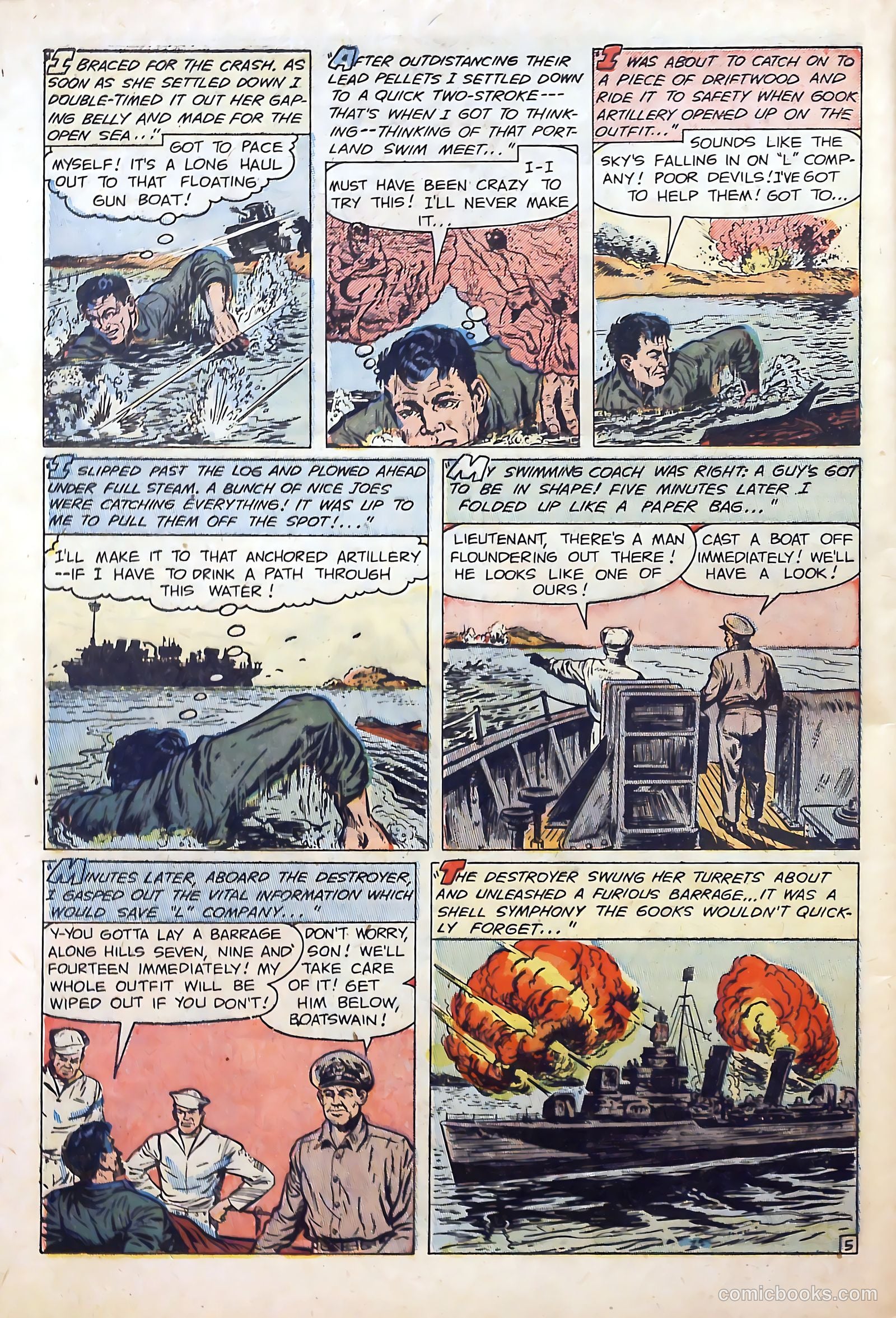 U.S. Tank Commandos #1 (1952) — page 32 of 36