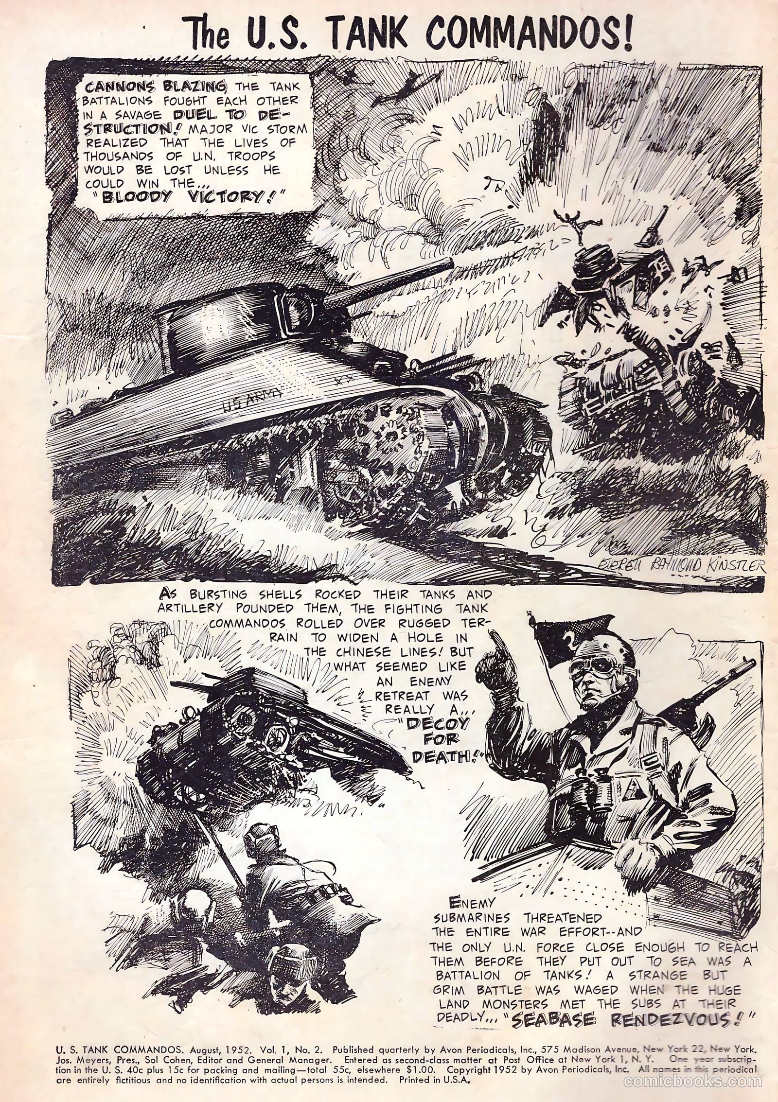 U.S. Tank Commandos #2 (1952) — page 2 of 36