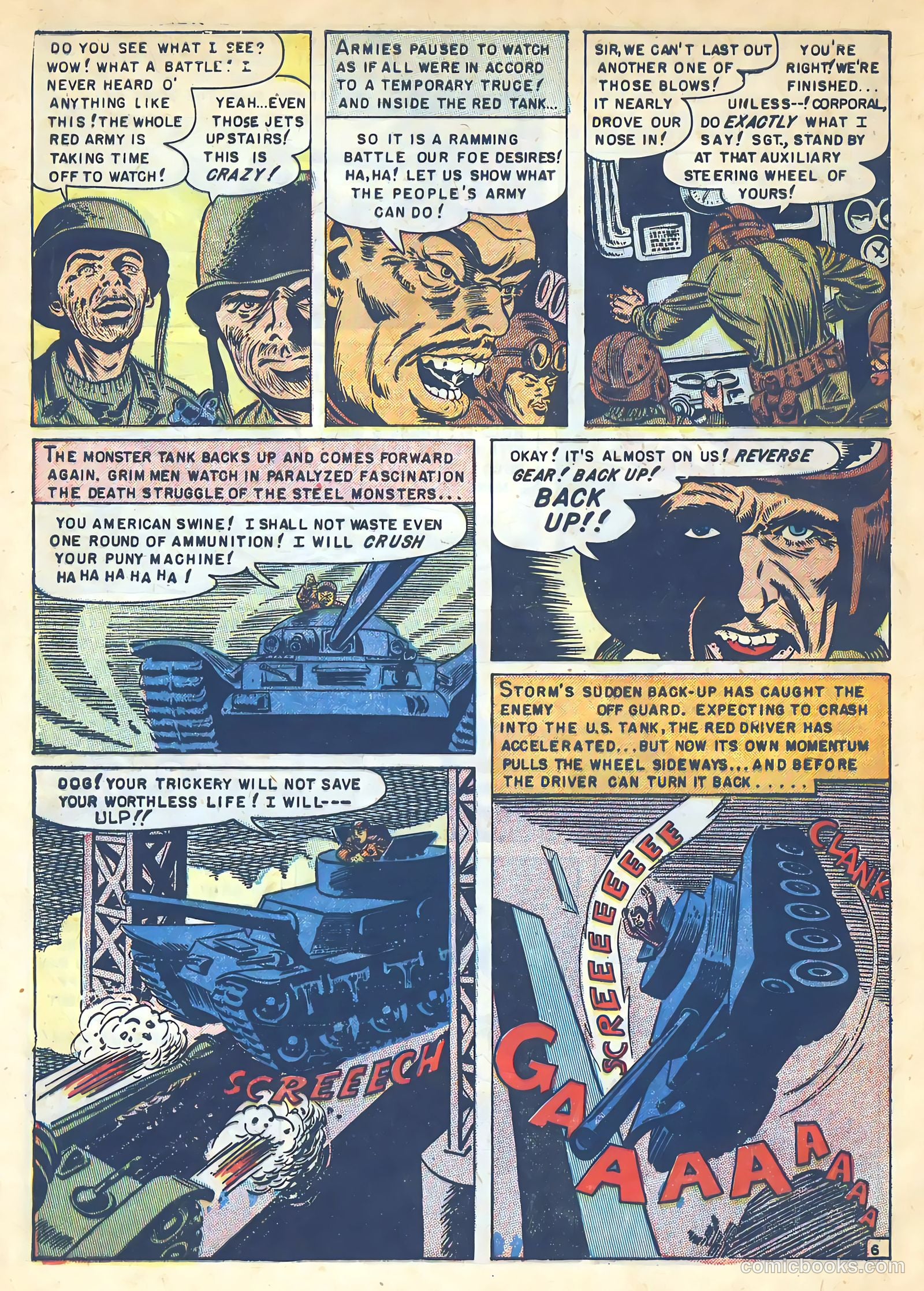 U.S. Tank Commandos #3 (1952) — page 8 of 36