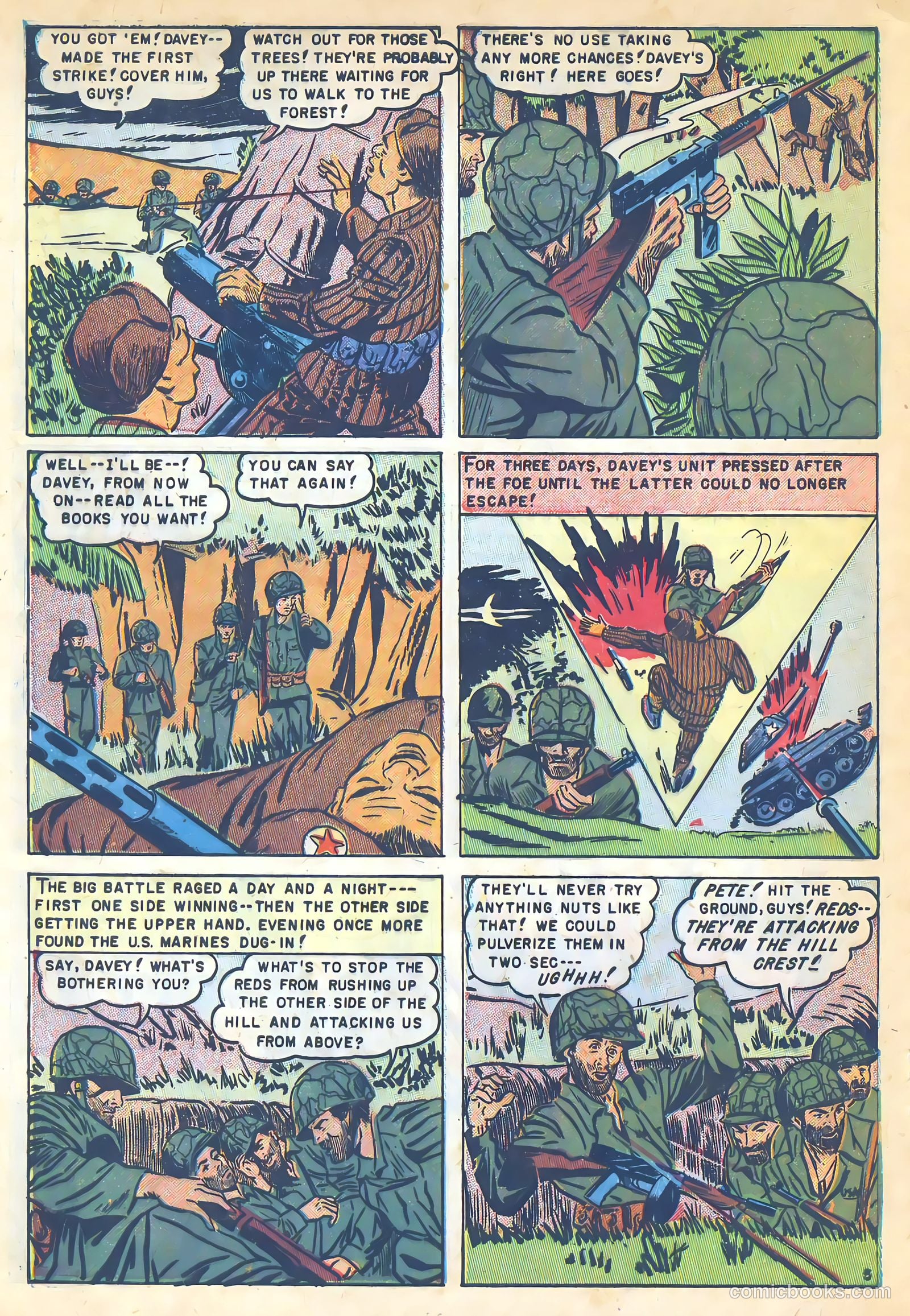 U.S. Tank Commandos #3 (1952) — page 32 of 36